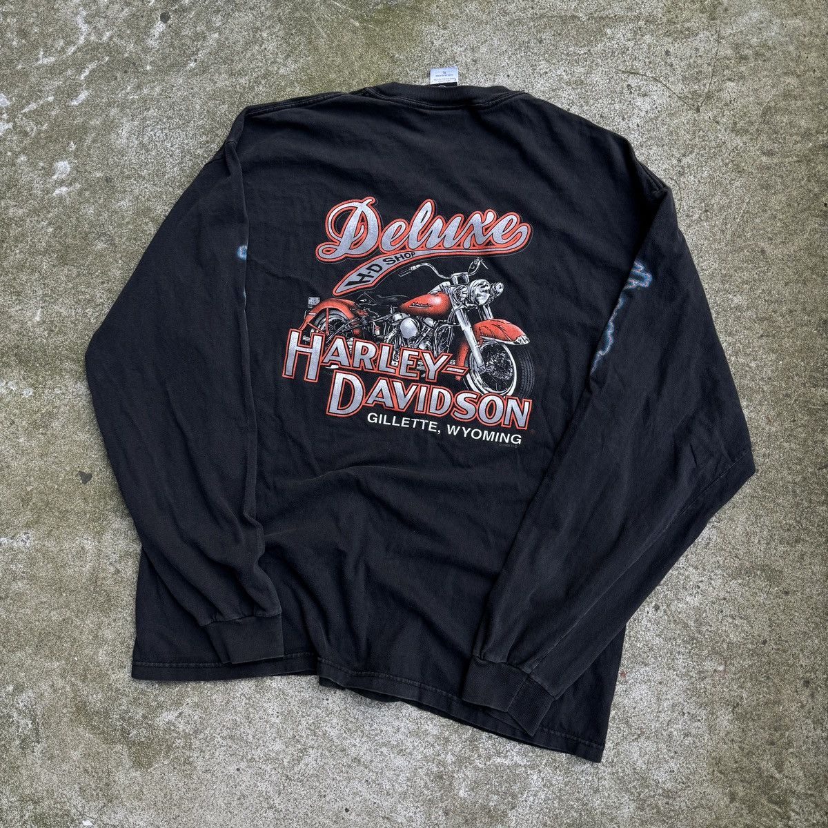 Vintage Vintage Harley Davidson Make Some Noise Lightning Longsleeve Size US XL / EU 56 / 4 - 7 Thumbnail