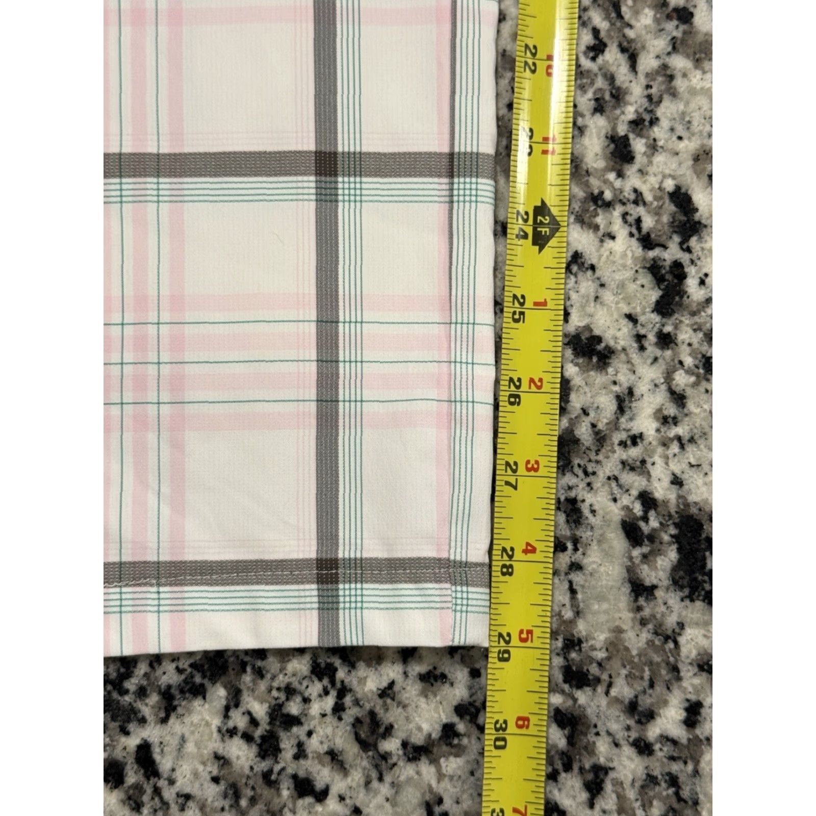 Nike Nike Golf Dri-FIT Tour Performance Pants Womens 14 Plaid Stretch 37 x 29 Multicolor Inseam 29 Zip Casual Golf Pants Women Size 36" / US 14 / IT 50 - 3 Thumbnail