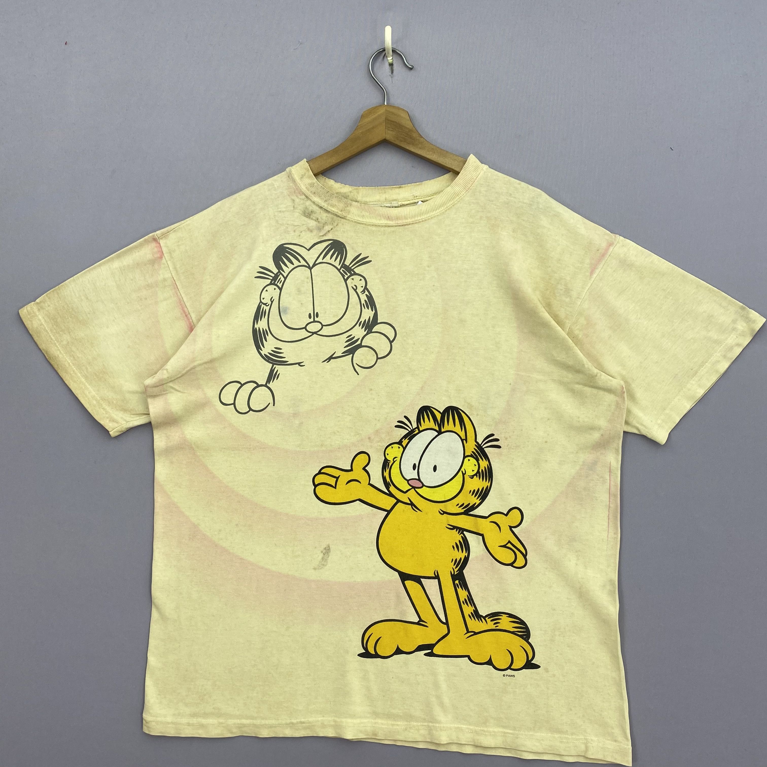 Cartoon Network Vintage 90s Garfield T-Shirt Cartoon Crewneck Tee GF10257 Size US S / EU 44-46 / 1 - 1 Thumbnail