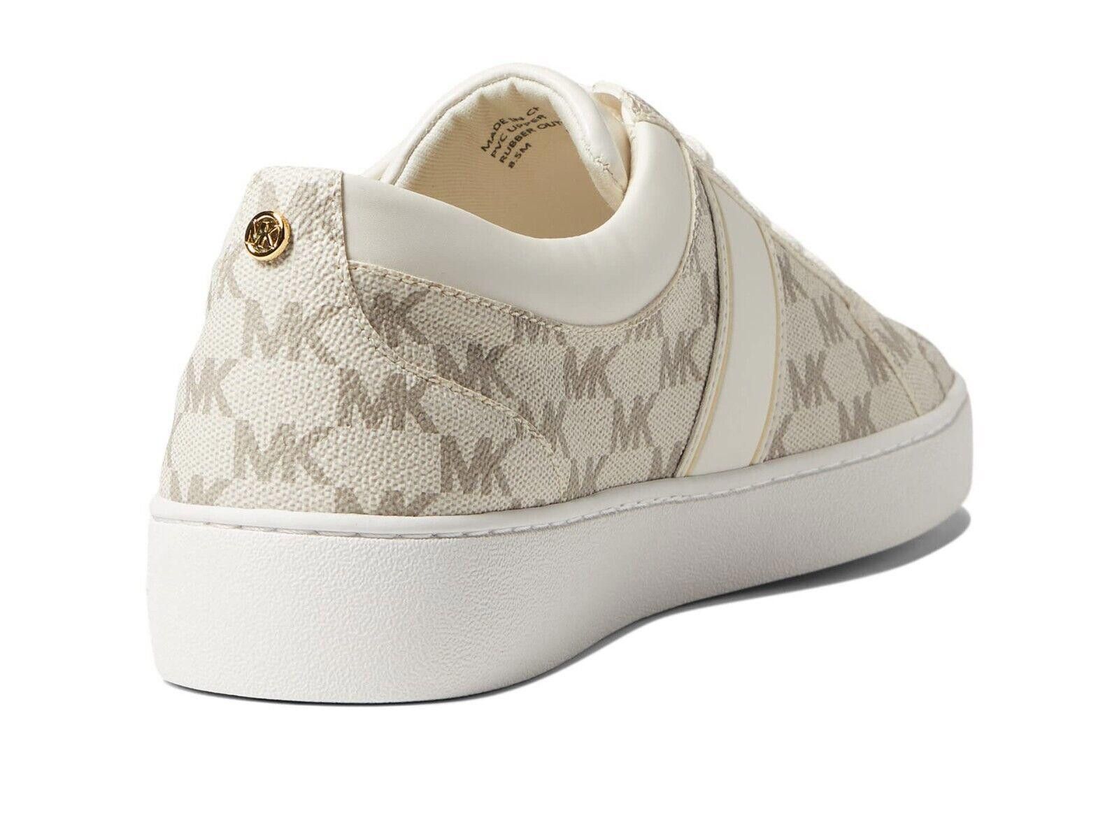 Michael Kors Womens Michael Kors Juno Stripe Lace-Up Shoe Vanilla 9 M NEW Size US 9 / IT 39 - 3 Thumbnail