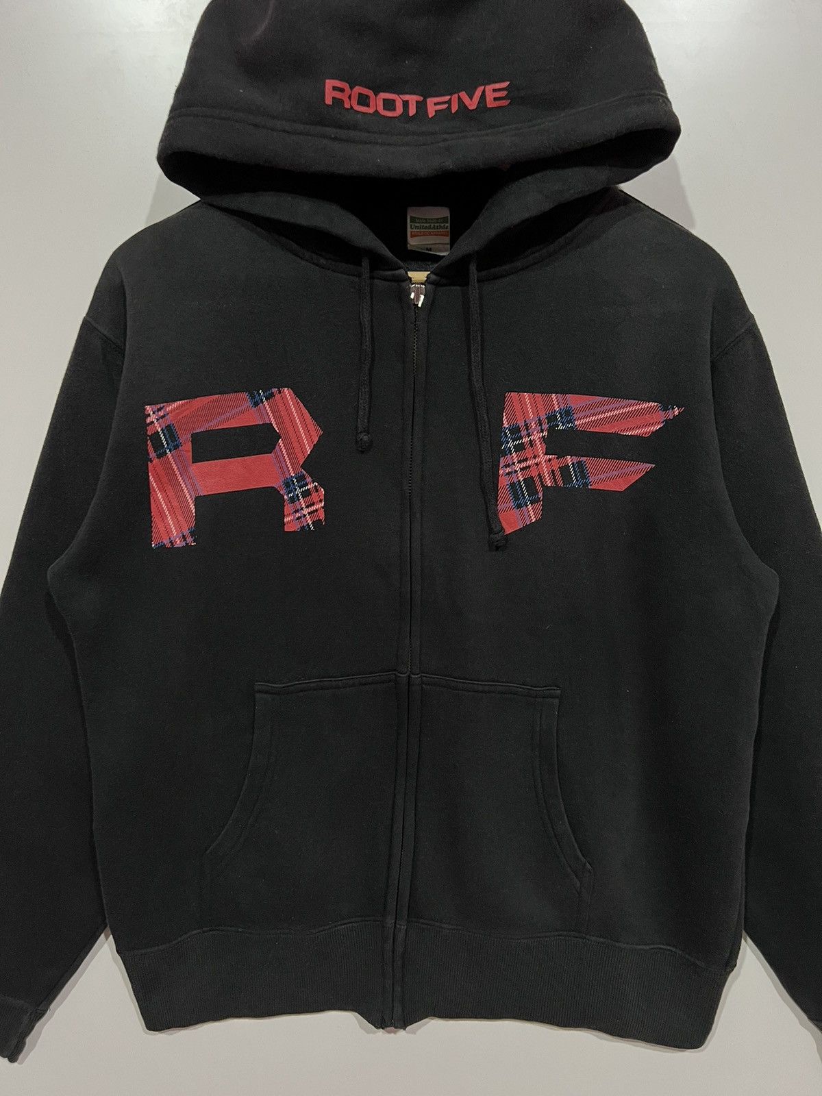 Japanese Brand 🔥 ROOT FIVE SWEATER HOODED BLACK BIG LOGO Size US M / EU 48-50 / 2 - 4 Thumbnail