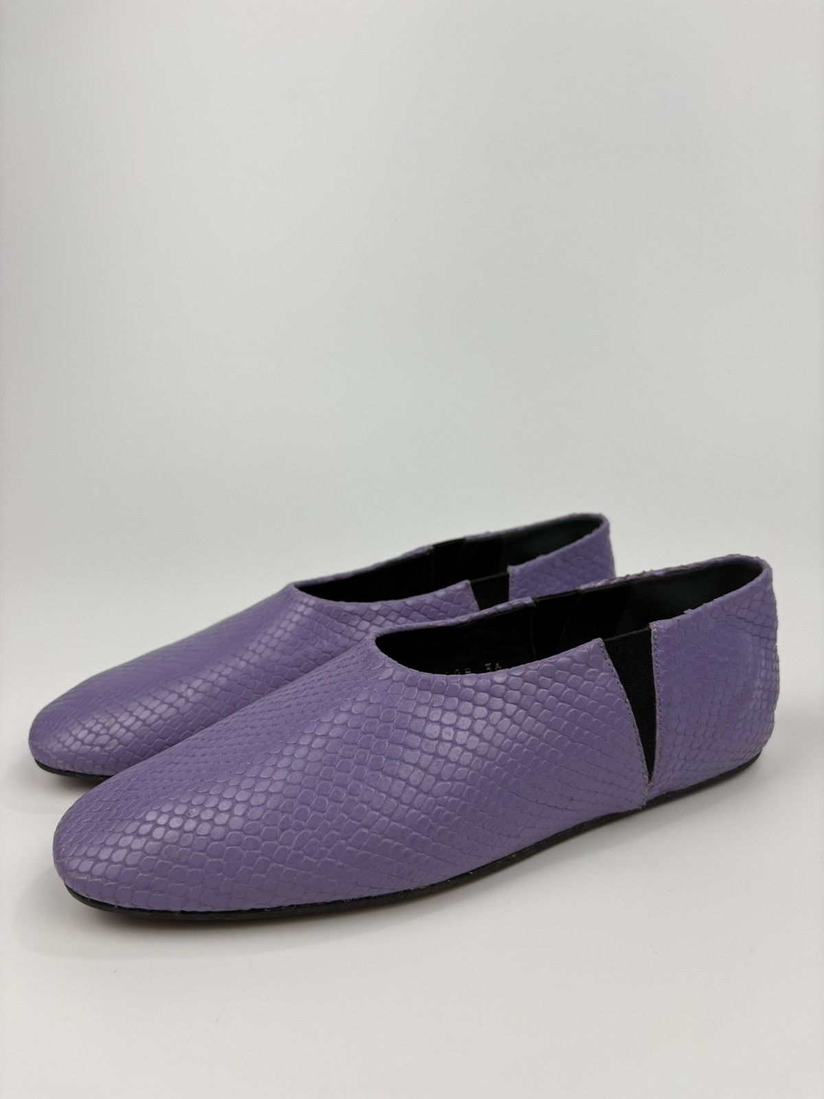 Dries Van Noten Lavander Snakeskin Flats Size US 6 / IT 36 - 3 Thumbnail