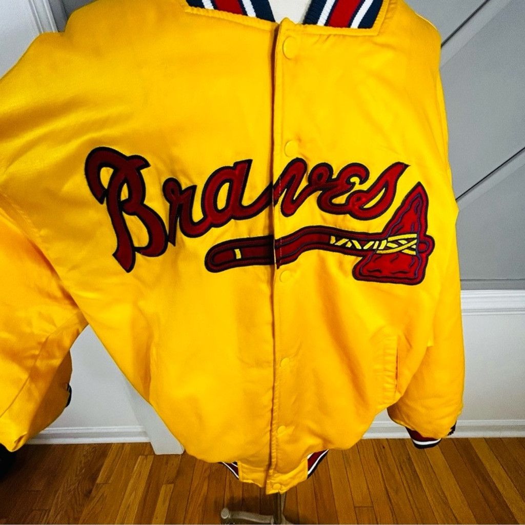 Starter Vintage Starter Atlanta Braves Jacket Bomber MLB Size 4XL Size US XXL / EU 58 / 5 - 2 Thumbnail