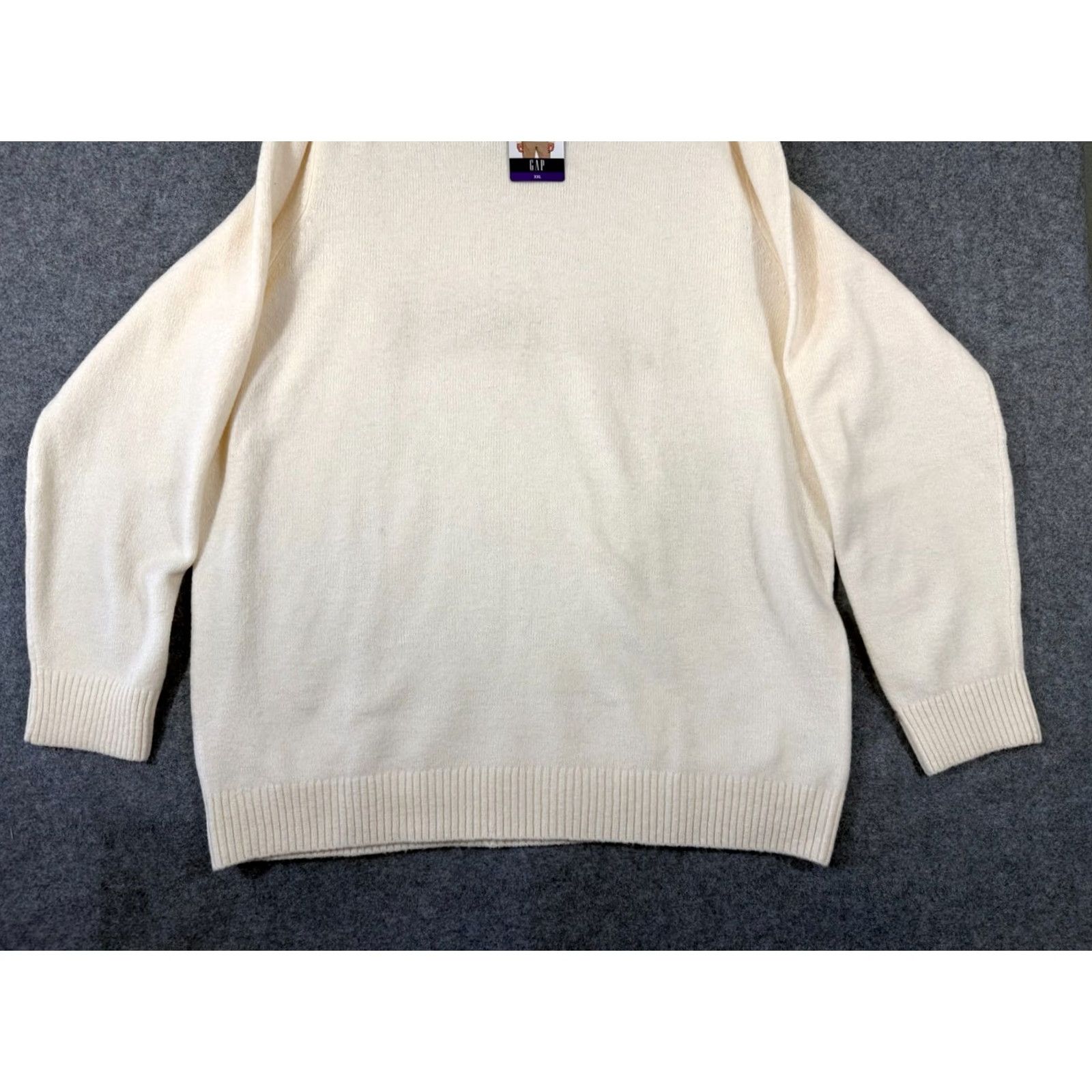 Gap VINTAGE? Gap Pullover Crew Neck Sweater Mens 2XL Ivory Wool Blend Raglan Sleeve NWT Size US XXL / EU 58 / 5 - 4 Thumbnail