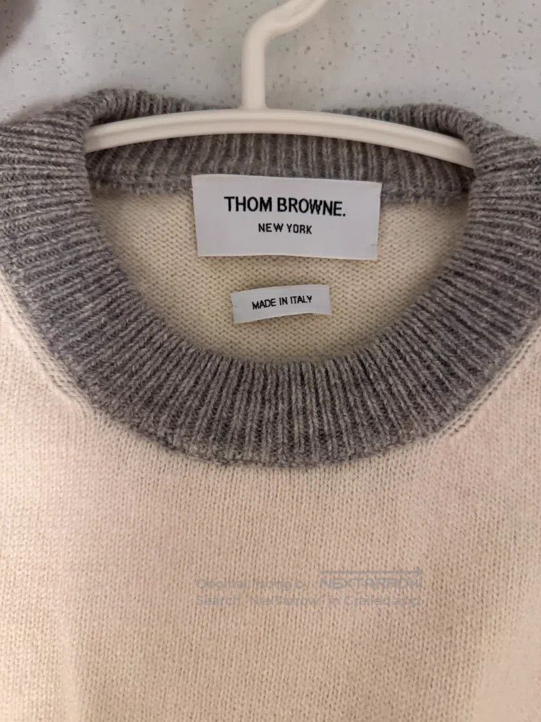 Thom Browne Thom Browne Knit Wool Crewneck Sweater White Size M / US 6-8 / IT 42-44 - 2 Thumbnail