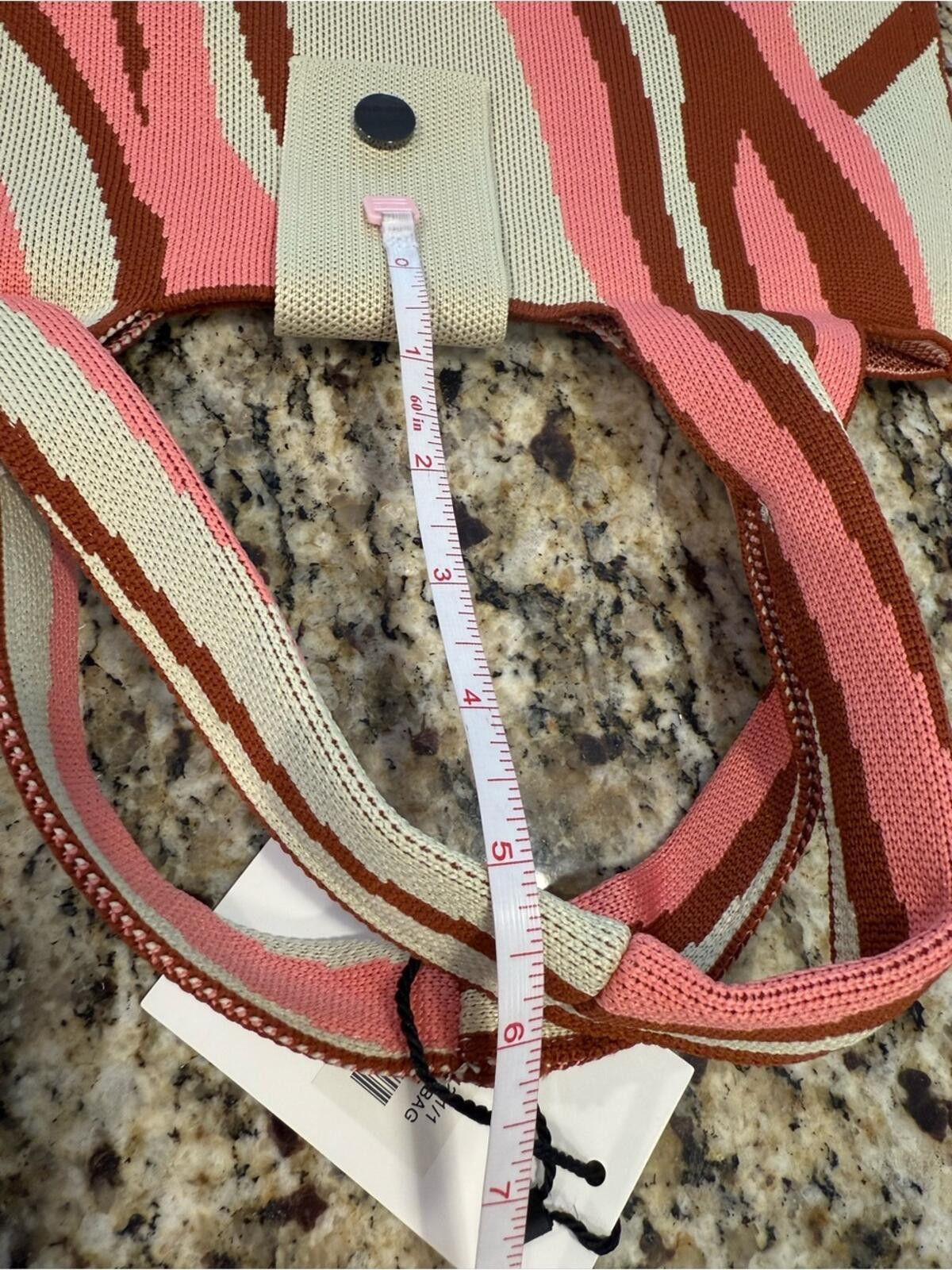 Other Viafore satchel handbag knit swirled cream pink & burgundy Size ONE SIZE - 12 Thumbnail