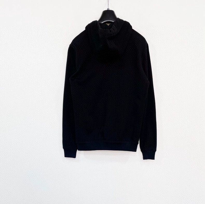 Versace Embroidered hooded zip-up jacket
