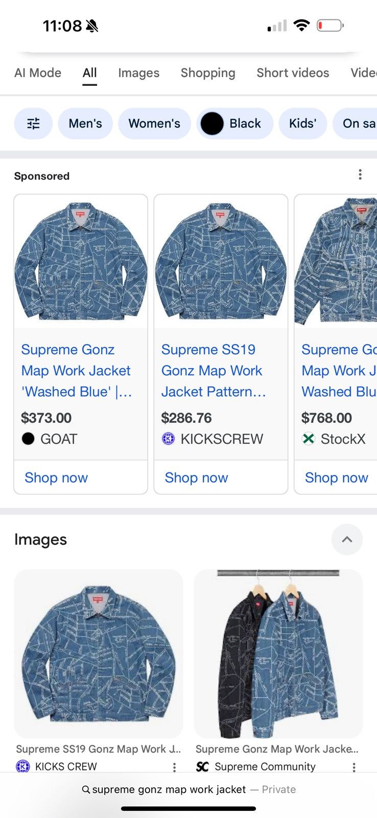 Supreme Supreme Gonz Map work jacket (SS19 mint) Size US M / EU 48-50 / 2 - 11 Thumbnail