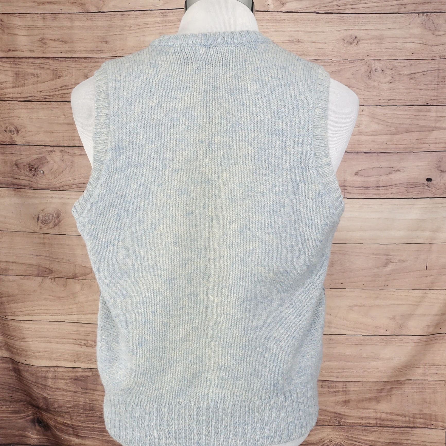Vintage Vintage WARP TWO Wool Sweater Vest Adult Large Blue 70s 80s Made in USA Mens Size US L / EU 52-54 / 3 - 5 Thumbnail
