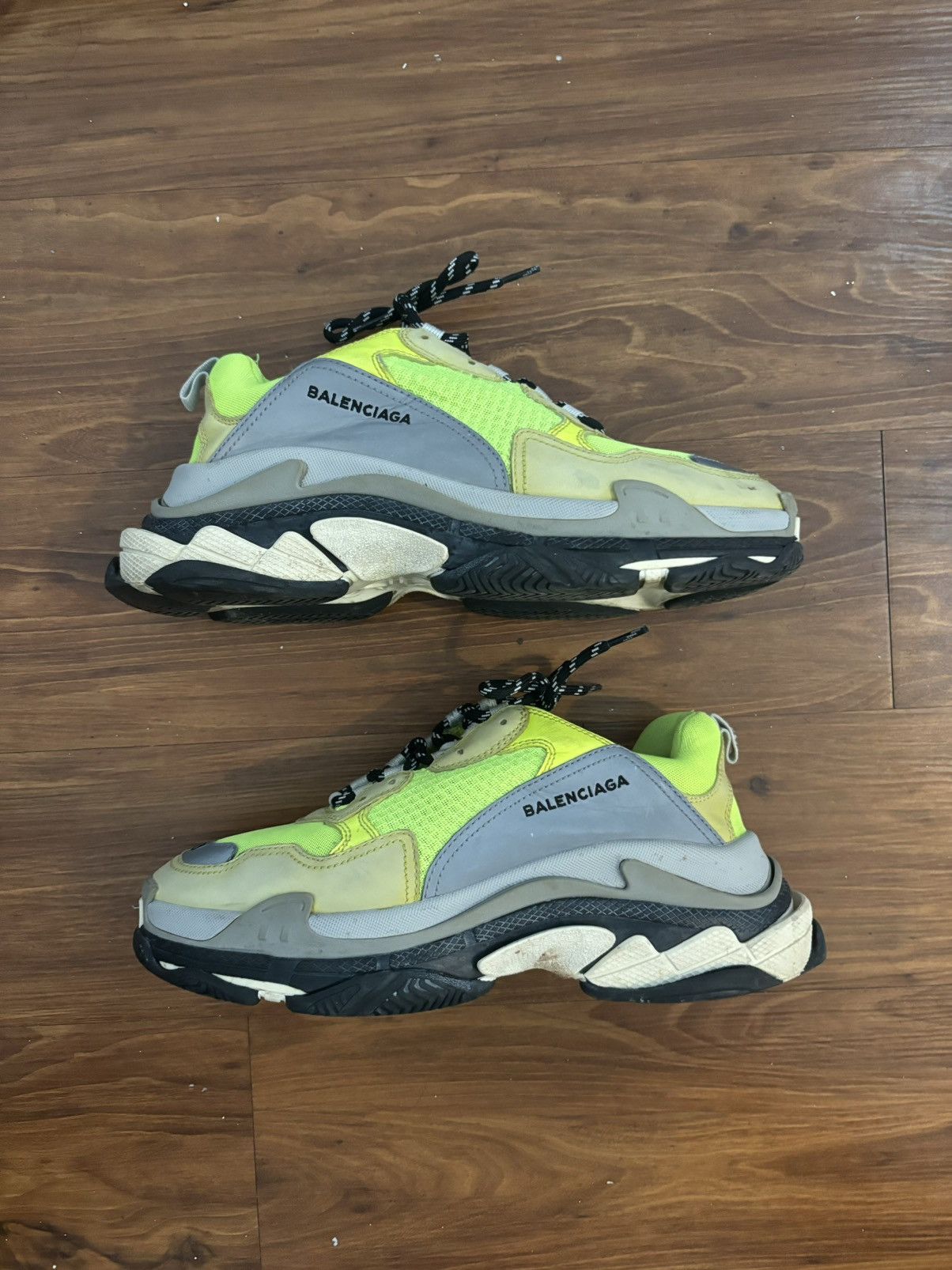 Balenciaga Balenciaga Triple S Sneaker “Flourescent Yellow” Men US 10 Size US 10 / EU 43 - 3 Thumbnail