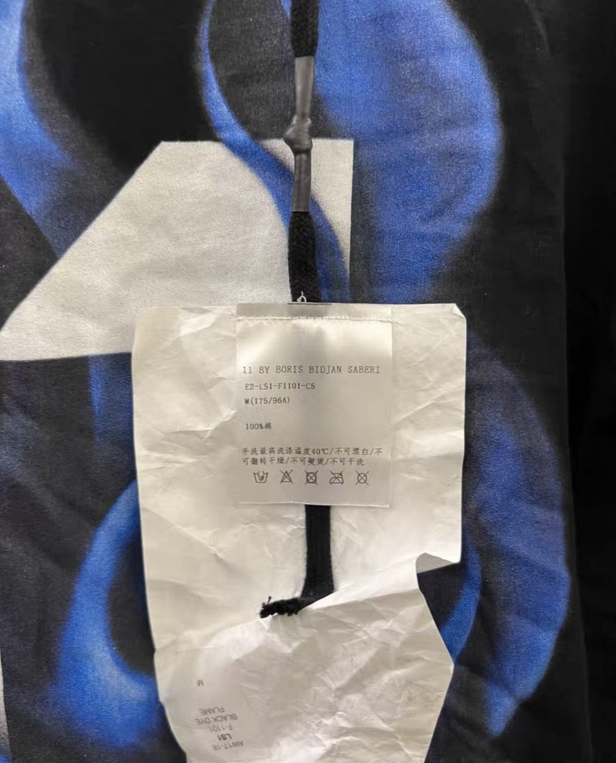 11 By Boris Bidjan Saberi 11ByBBS Basic Print Long-Sleeve T-Shirt Size US M / EU 48-50 / 2 - 6 Thumbnail
