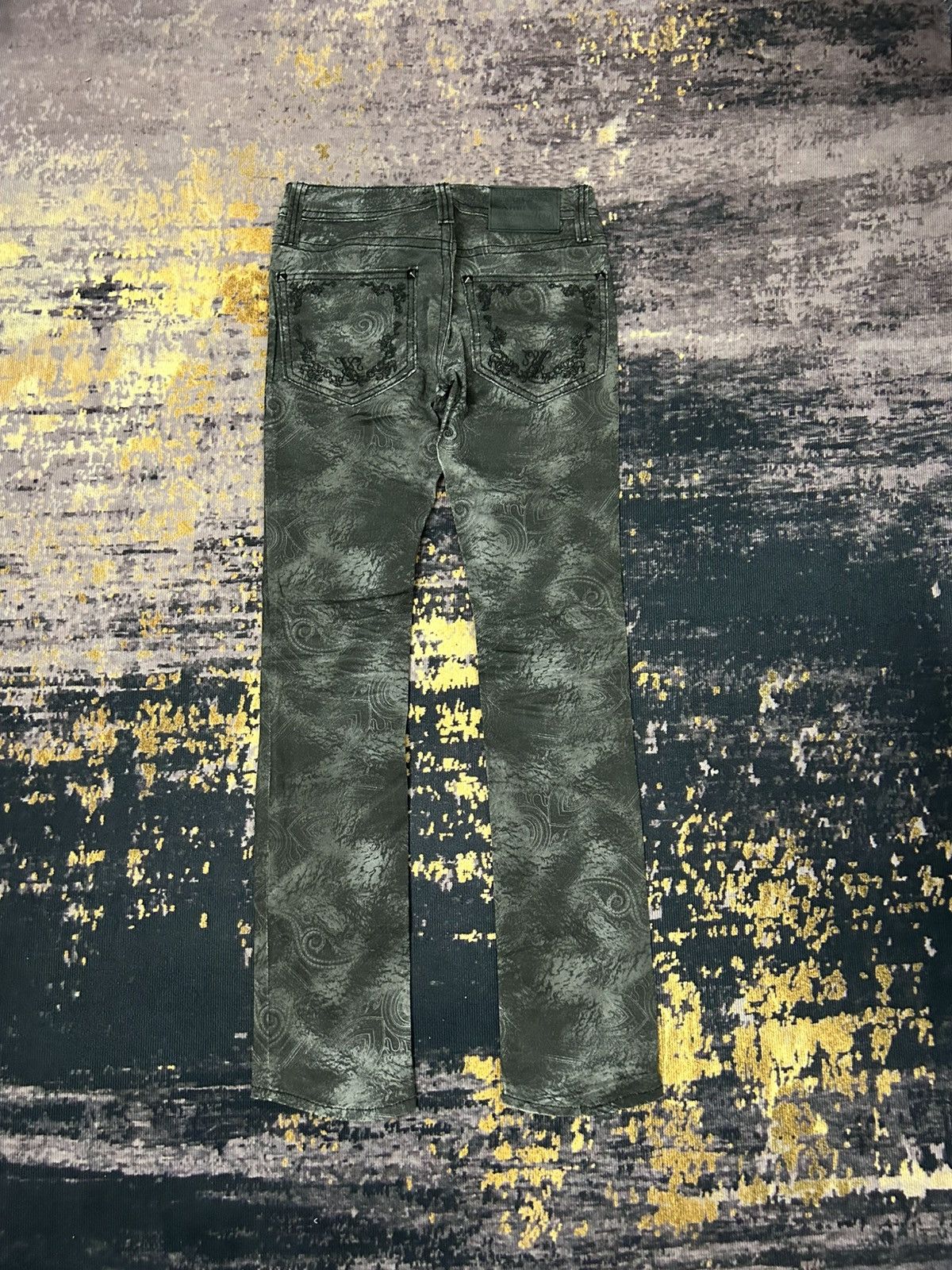 Beauty Beast Xfrm Paisley Studded Pants Size US 28 / EU 44 - 2 Thumbnail