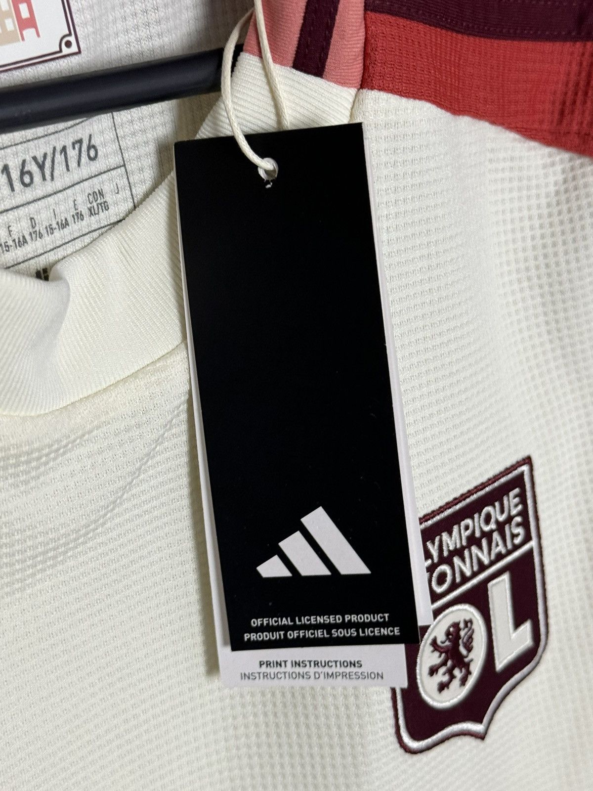 Adidas KIDS New Olympique Lyon 24/25 Third Football Jersey T-Shirt Size US S / EU 44-46 / 1 - 9 Thumbnail