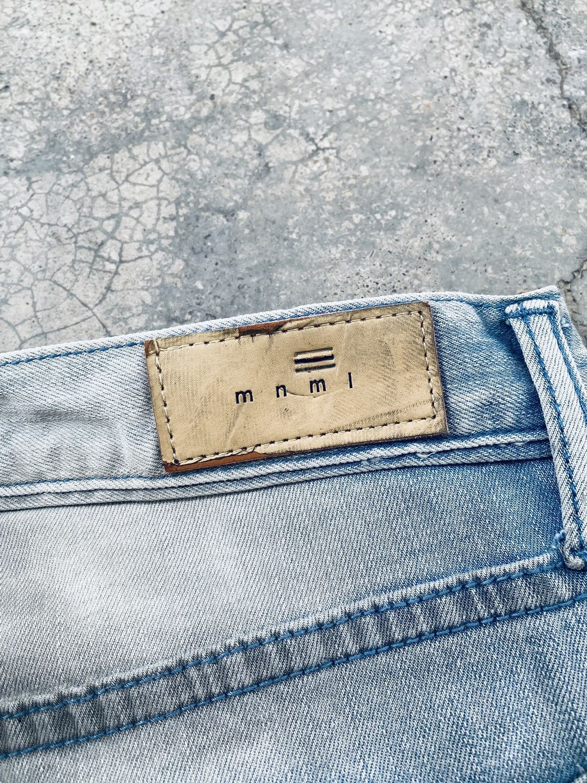 MNML MNML Zipper Distressed Denim Pants Size US 33 - 12 Thumbnail