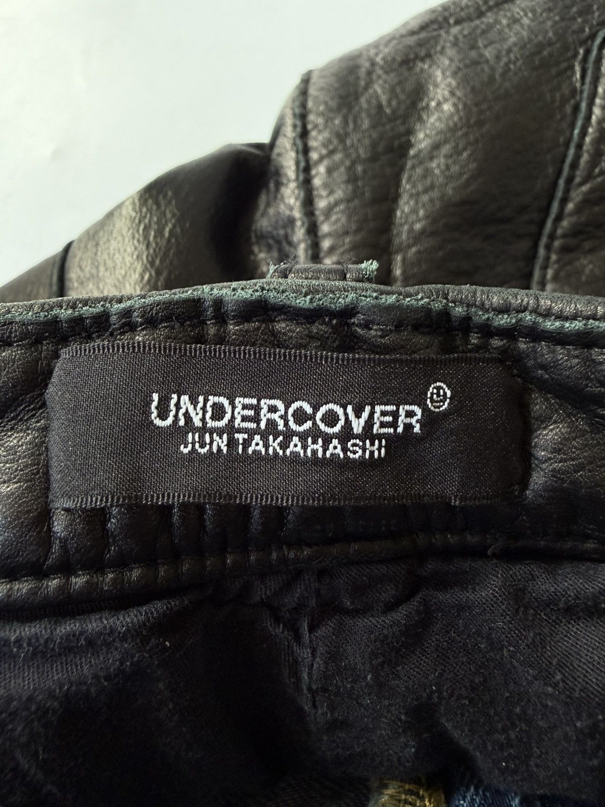 Undercover Undercover Switching Leather Denim Pants Size US 29 - 6 Thumbnail