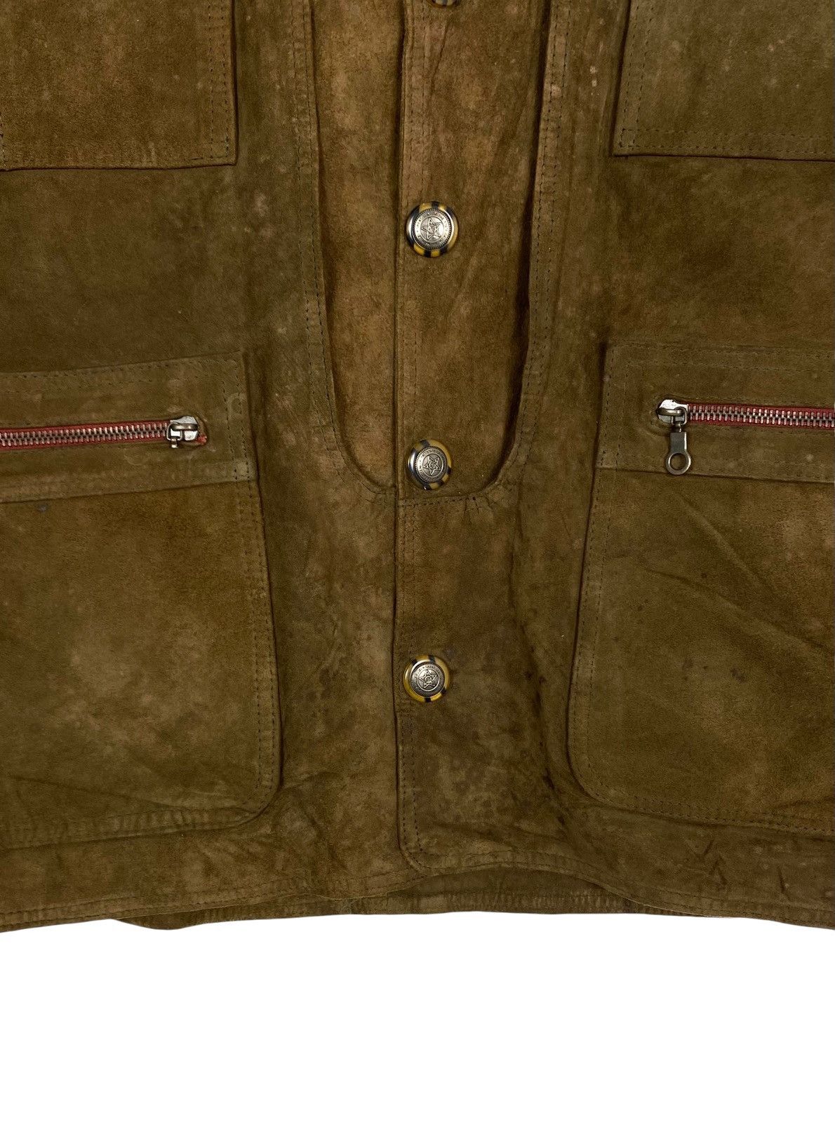 Vintage Rare‼️ The Great Seal of the State of Oklahoma Suede Vest Size US S / EU 44-46 / 1 - 9 Thumbnail