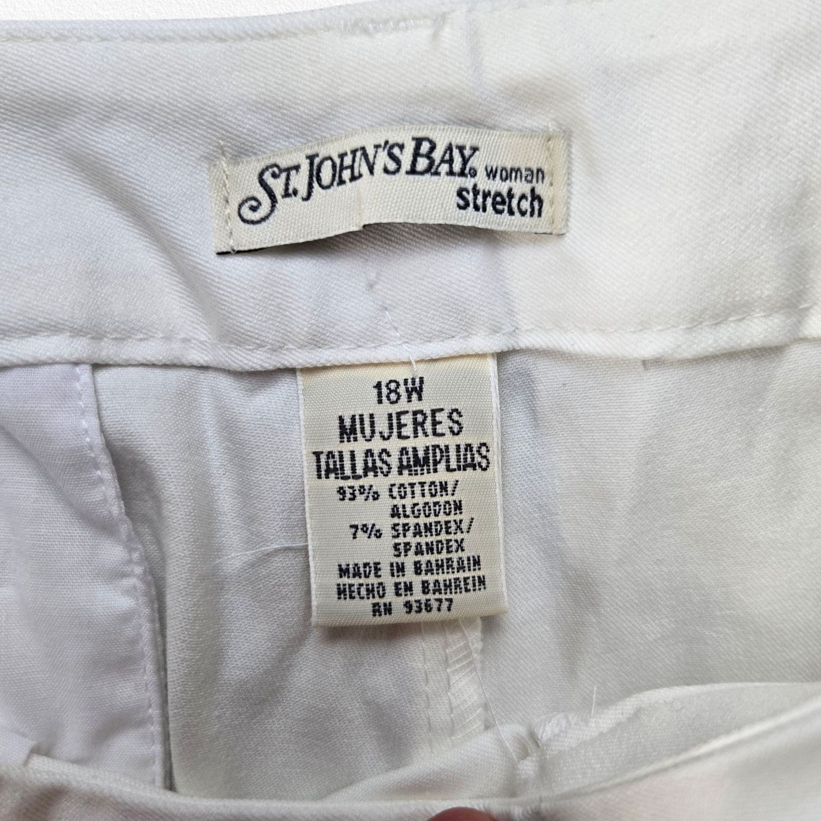 St. Johns Bay Y2K St Johns Bay White Straight Leg Pants Size 18W Size 40" / US 18 - 7 Thumbnail