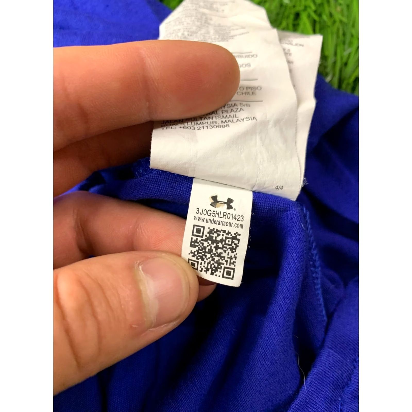 Under Armour Under Armour Original CrossFit Jersey T-Shirt Men M Blue Short Sleeve 60% Cotton 40% Polyester Size US M / EU 48-50 / 2 - 6 Thumbnail
