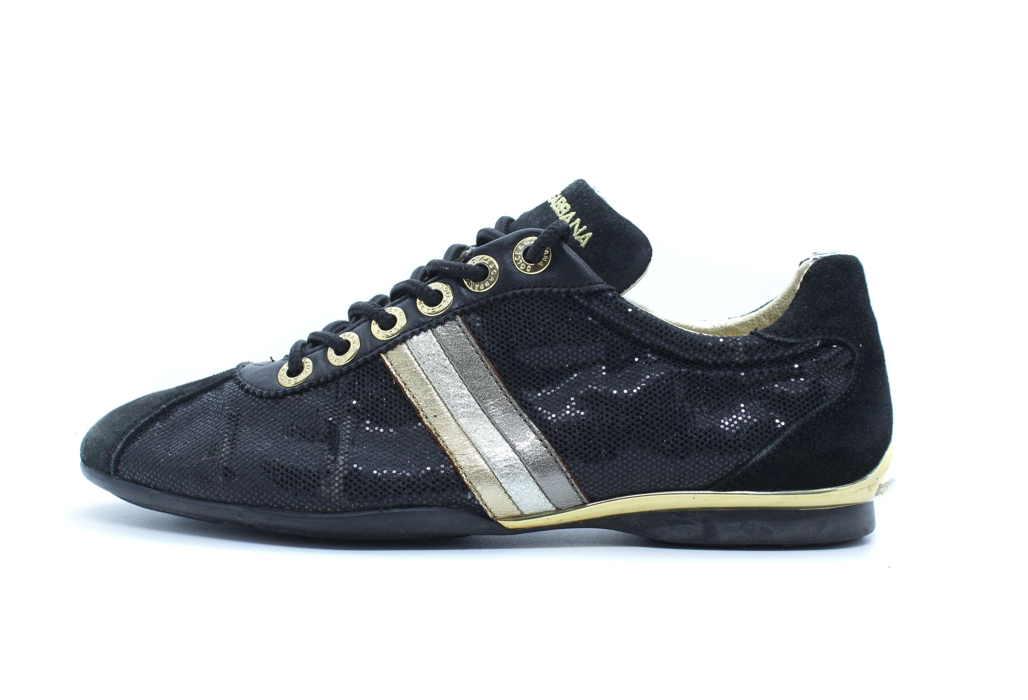 Dolce & Gabbana Y2K Low Top Shine Sneakers Size US 8 / IT 38 - 2 Thumbnail