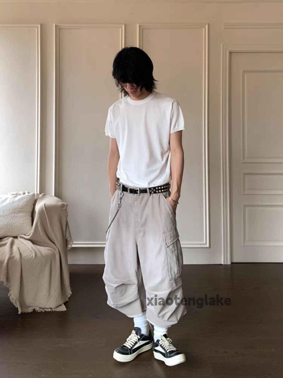 Designer × Japanese Brand × Vintage Unisex washed faded cleanfit yuppie loose cargo shorts Size US 32 / EU 48 - 2 Thumbnail