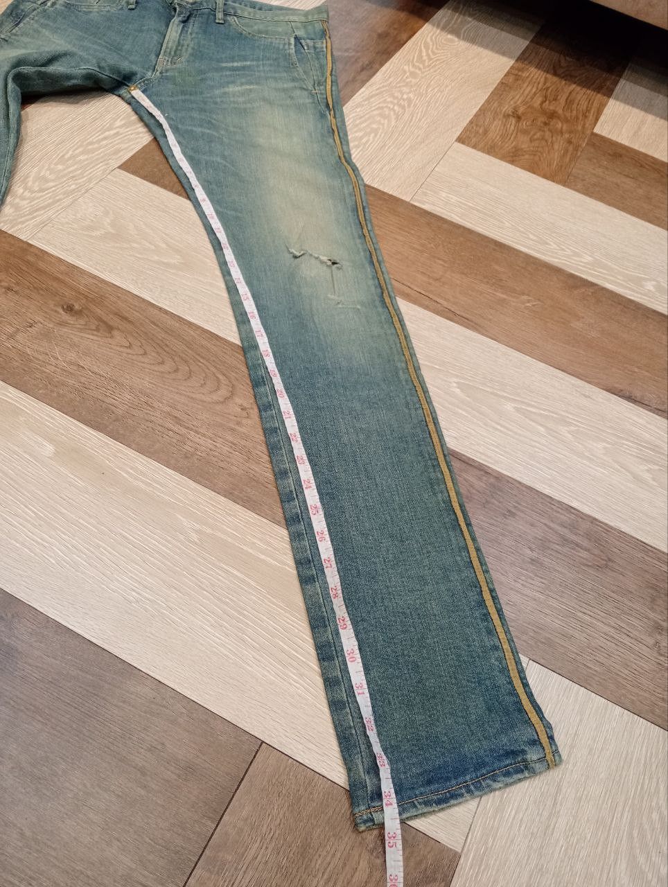 Maison MIHARA YASUHIRO MIHARAYASUHIRO JAPAN WASHED STRETCH DENIM PANTS Size US 34 / EU 50 - 16 Thumbnail