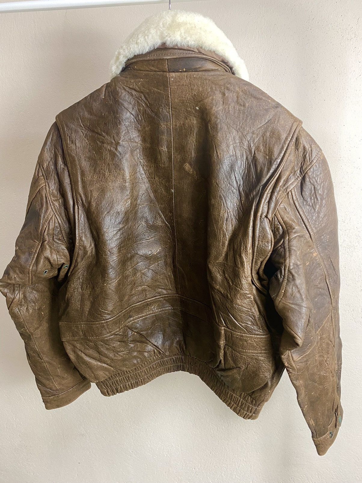 Japanese Brand × Vintage Vintage Motorcycle Leather Jacket Sherpa Size US M / EU 48-50 / 2 - 2 Thumbnail