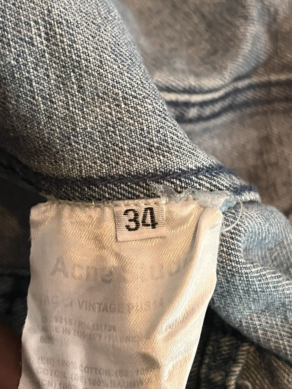 Acne Studios Acne Studios Vintage Denim Jacket Light Blue Wash Size XXS / US 00 / IT 34 - 5 Thumbnail
