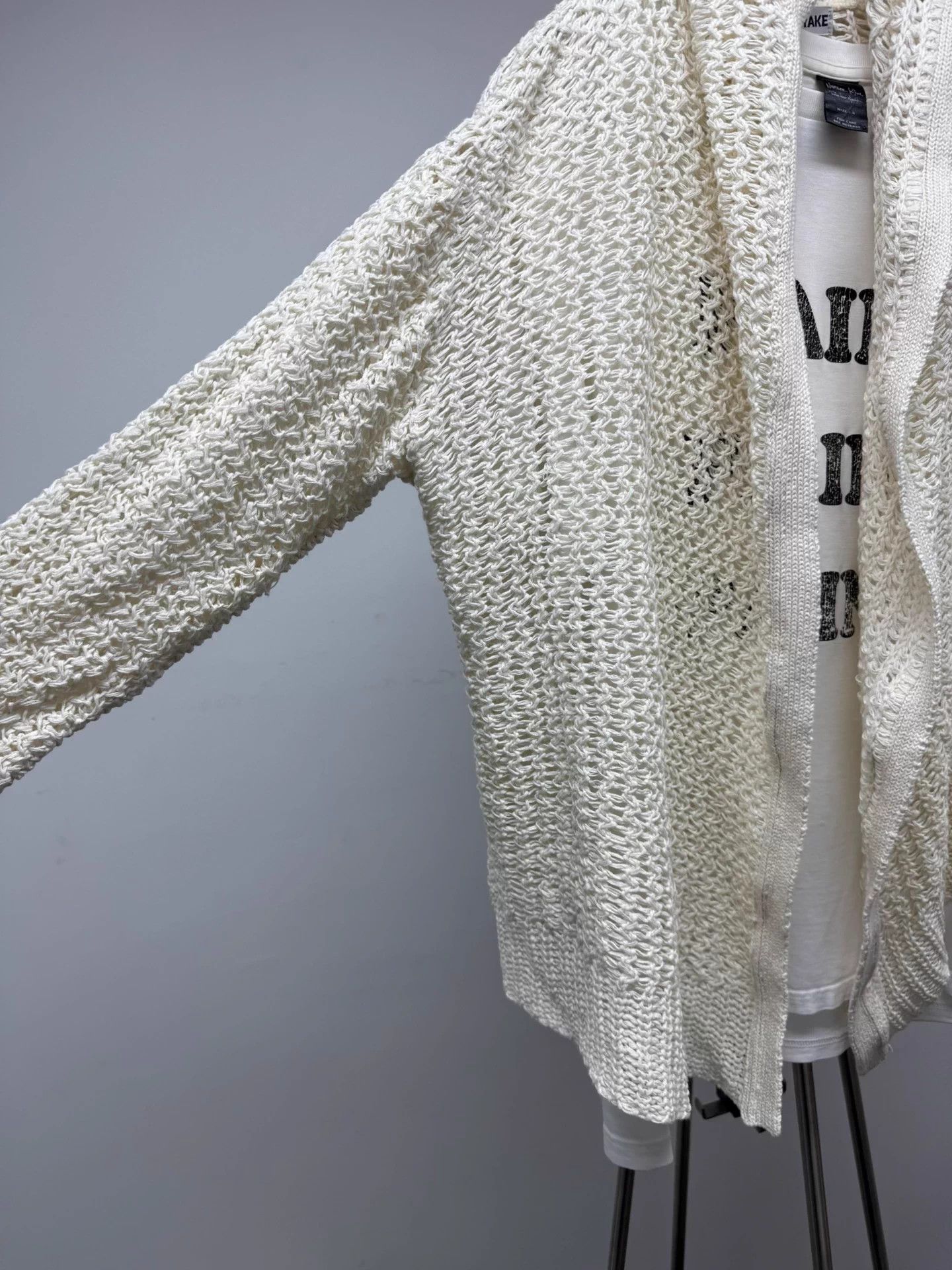Issey Miyake ISSEY MIYAKE Cotton Rope Mesh Cardigan M - Grunge Size US M / EU 48-50 / 2 - 3 Thumbnail