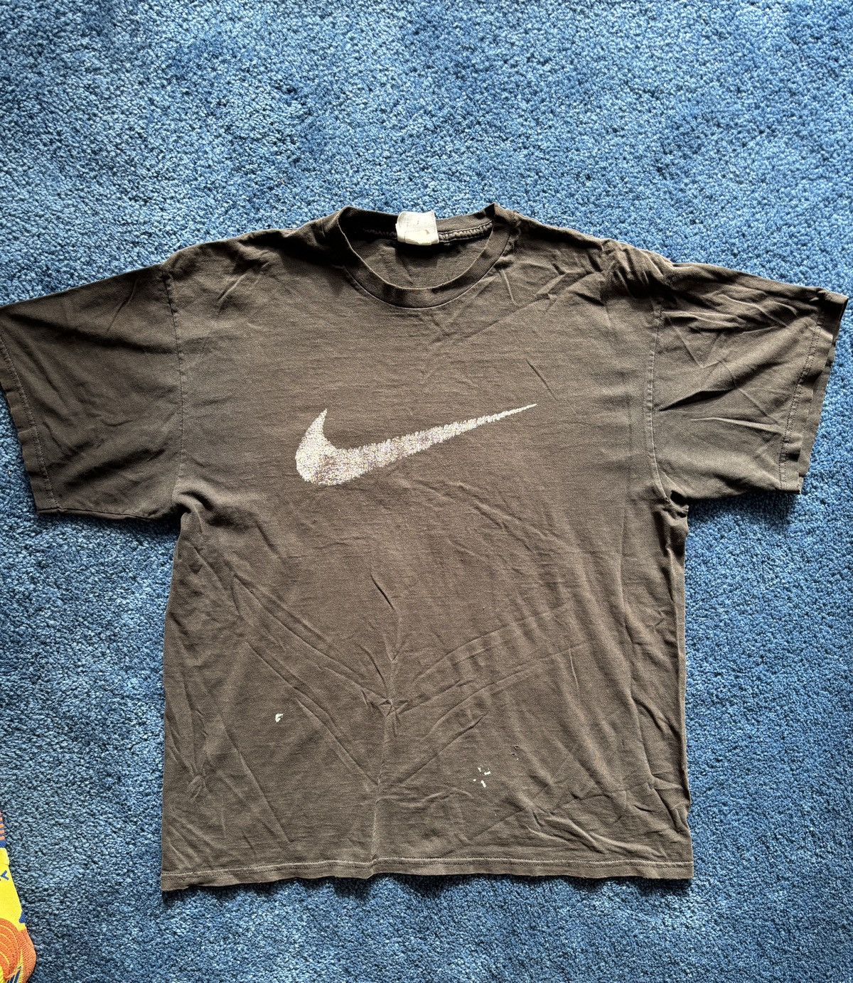 Nike vintage / 90s Nike Black Short Sleeves Tee Size US L / EU 52-54 / 3 - 1 Thumbnail