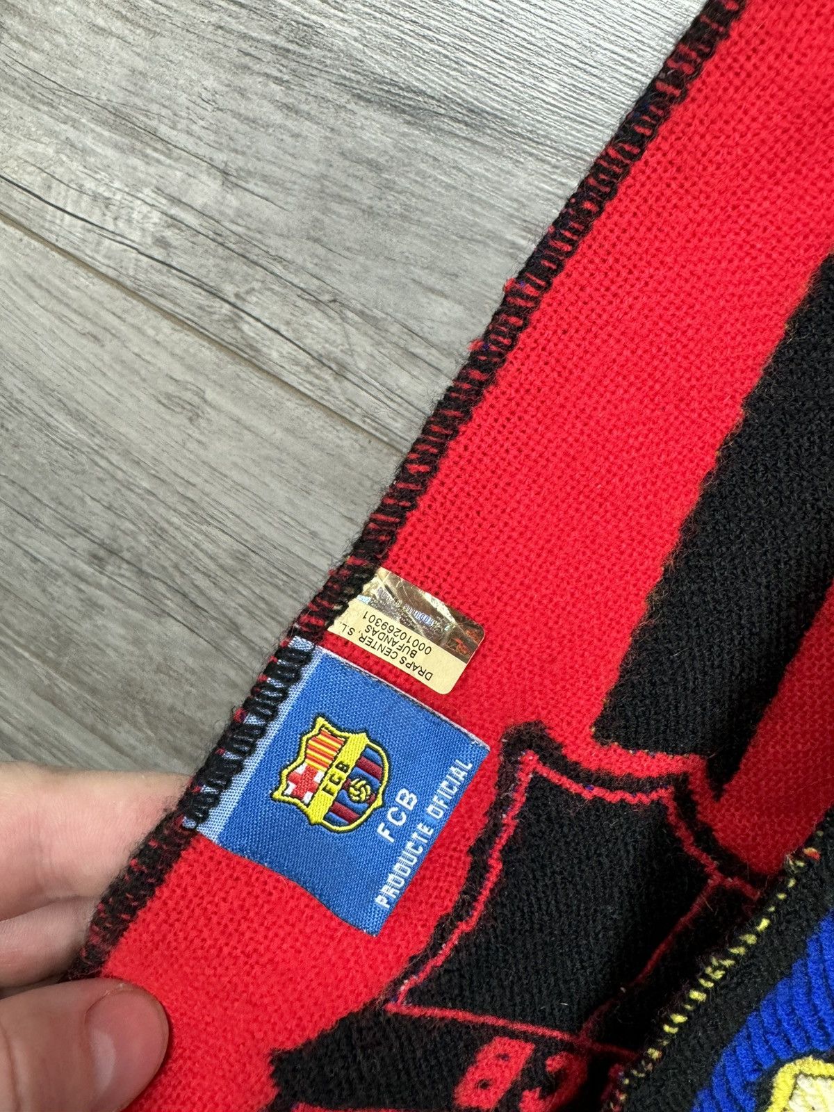 Vintage Vintage Scarf F C Barcelona Football Y2K hype Size ONE SIZE - 5 Thumbnail