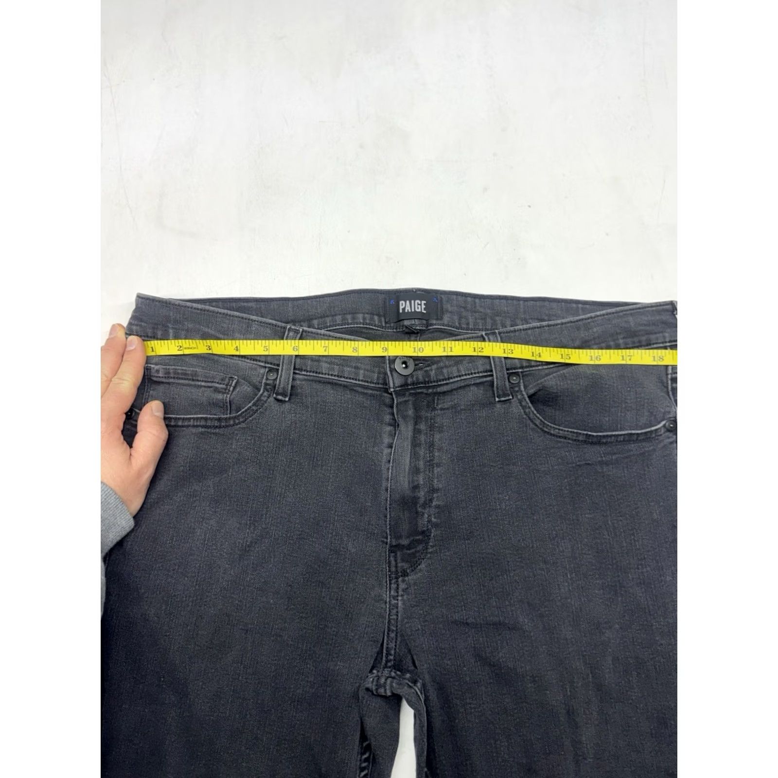 Paige Paige Lennox Jeans Mens 38 Black Slim Straight Biker 90s Y2K Denim 5-Pocket Size US 38 / EU 54 - 7 Thumbnail