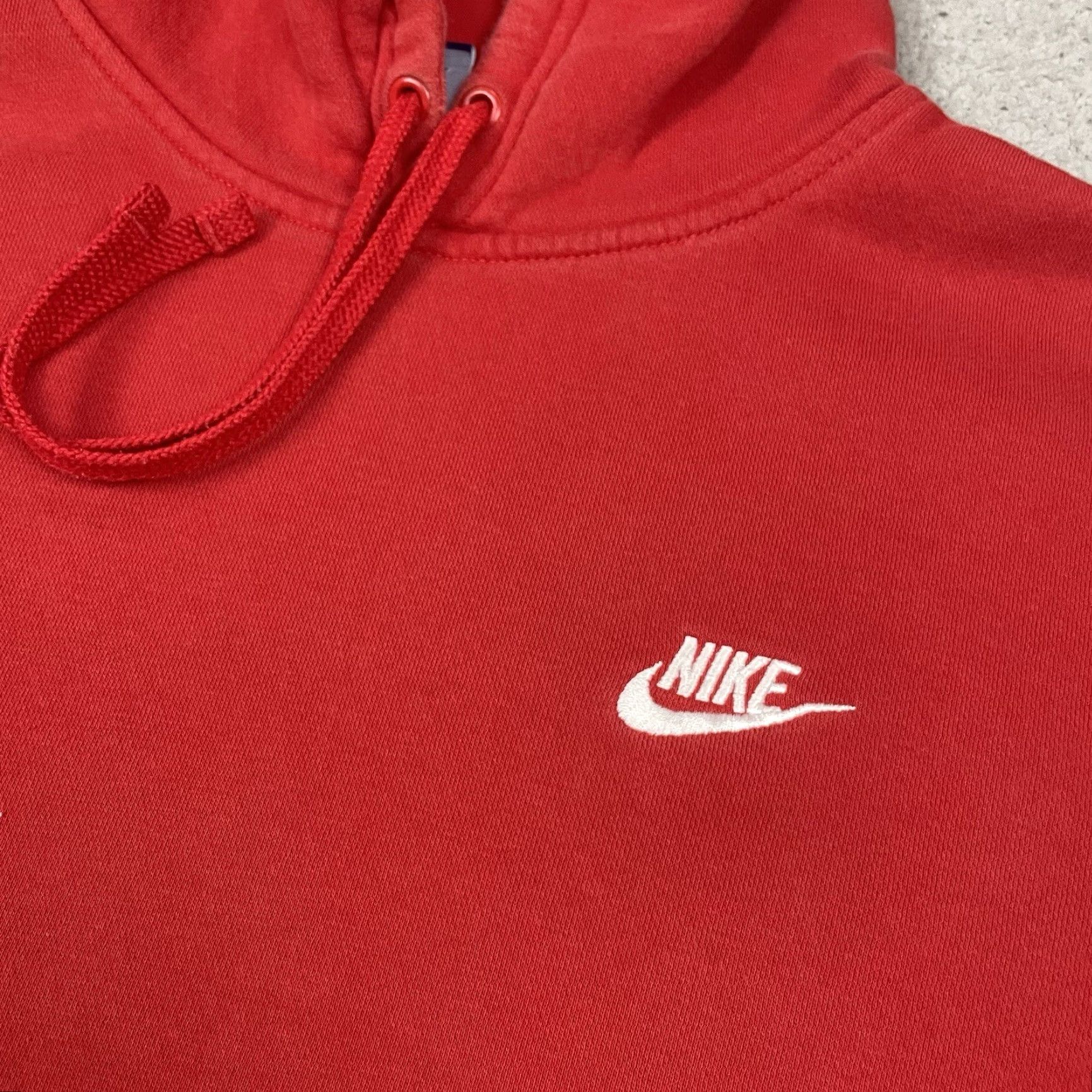 Nike VINTAGE Nike Sweatshirt Adult Large Blue Embroidered Hoodie Swoosh Distressed L Nike Shirt Hoodie Mens 90s Pullover Logo Pocket Knit Cotton Polyester Size US L / EU 52-54 / 3 - 3 Thumbnail