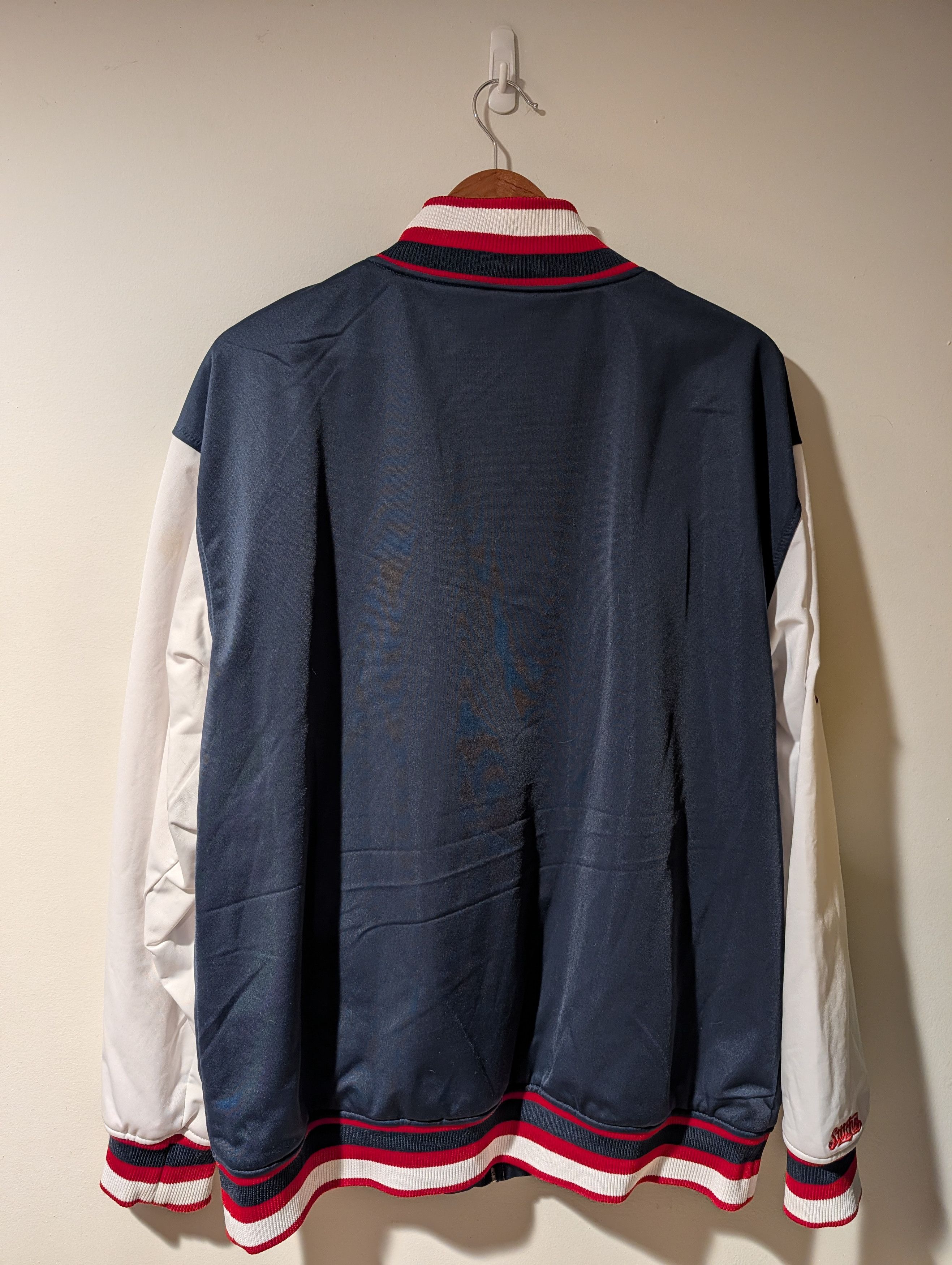 MLB Cleveland Indians Sports Team Sweatshirt Jacket Stitches Size US XL / EU 56 / 4 - 7 Thumbnail