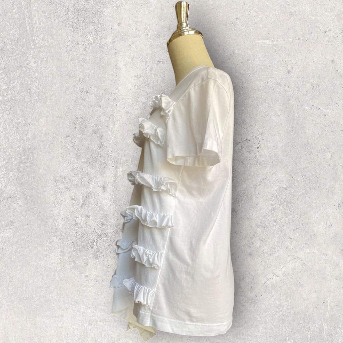 Comme des Garcons × Tricot Comme des Garcons Frill Appliqué T Shirt Size L / US 10 / IT 46 - 2 Thumbnail