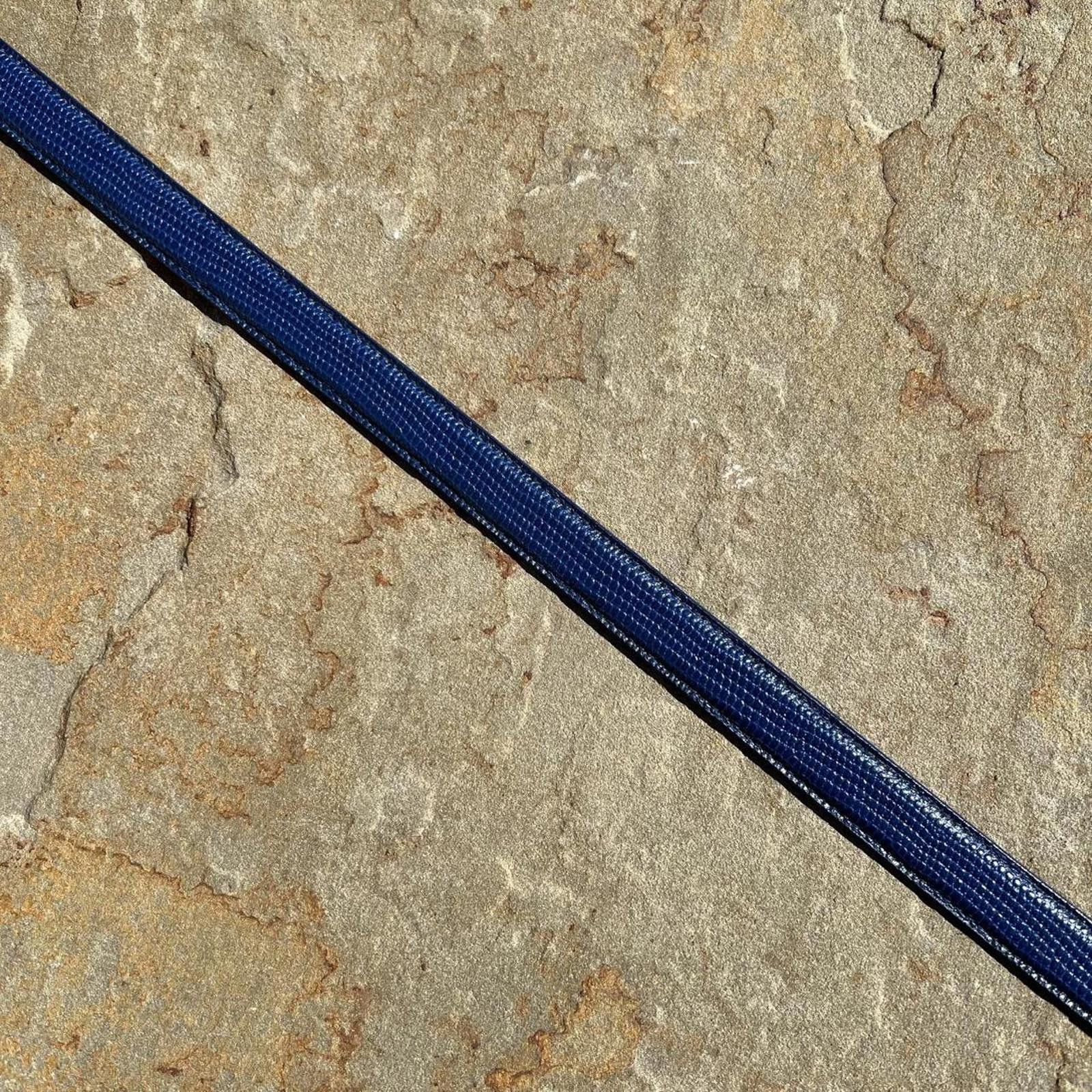 Vintage Vintage 90s Deadstock NWT Blue Lizard Embossed Leather Belt Size ONE SIZE - 4 Thumbnail