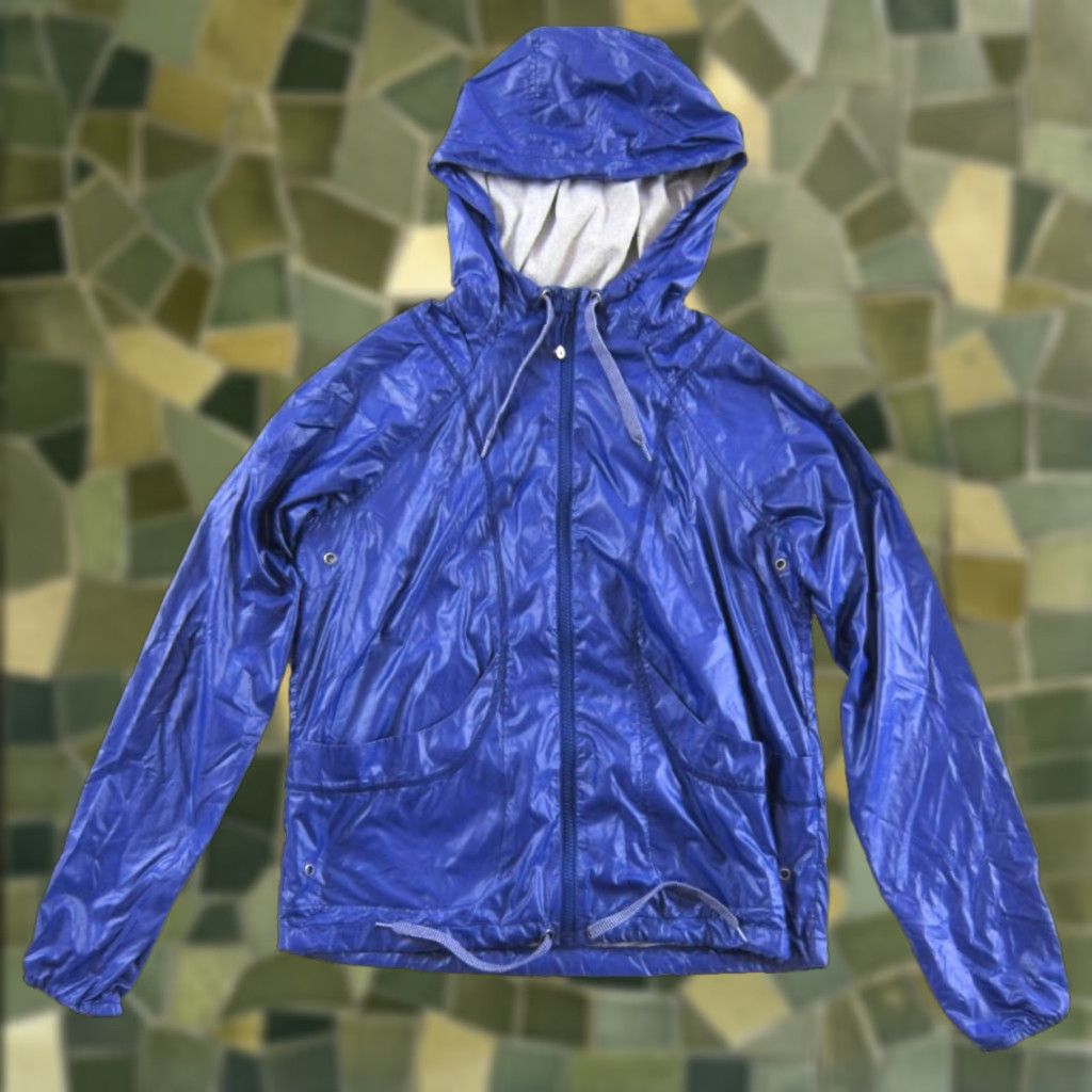Athleta Athleta Windbreaker Jacket Women XS Purple Hooded Lined 100% Nylon Fleece Lightweight Pockets Size XS / US 0-2 / IT 36-38 - 1 Thumbnail