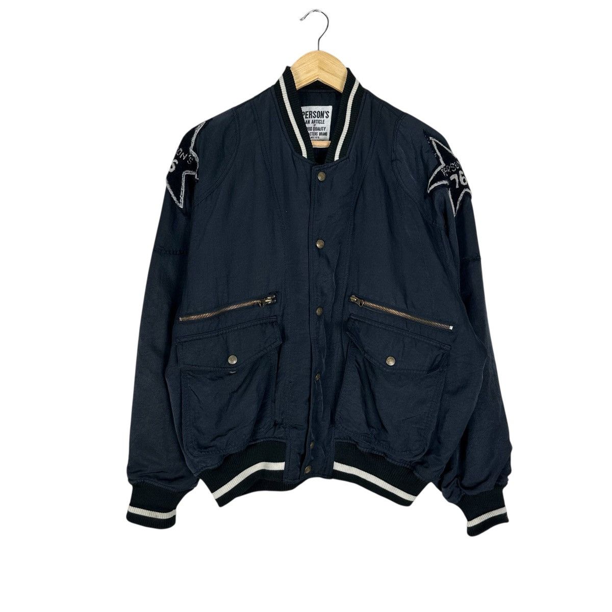 PERSON'S PERSON STAR BOMBER JACKET LIKE ISSEY MIYAKE Size US L / EU 52-54 / 3 - 2 Thumbnail
