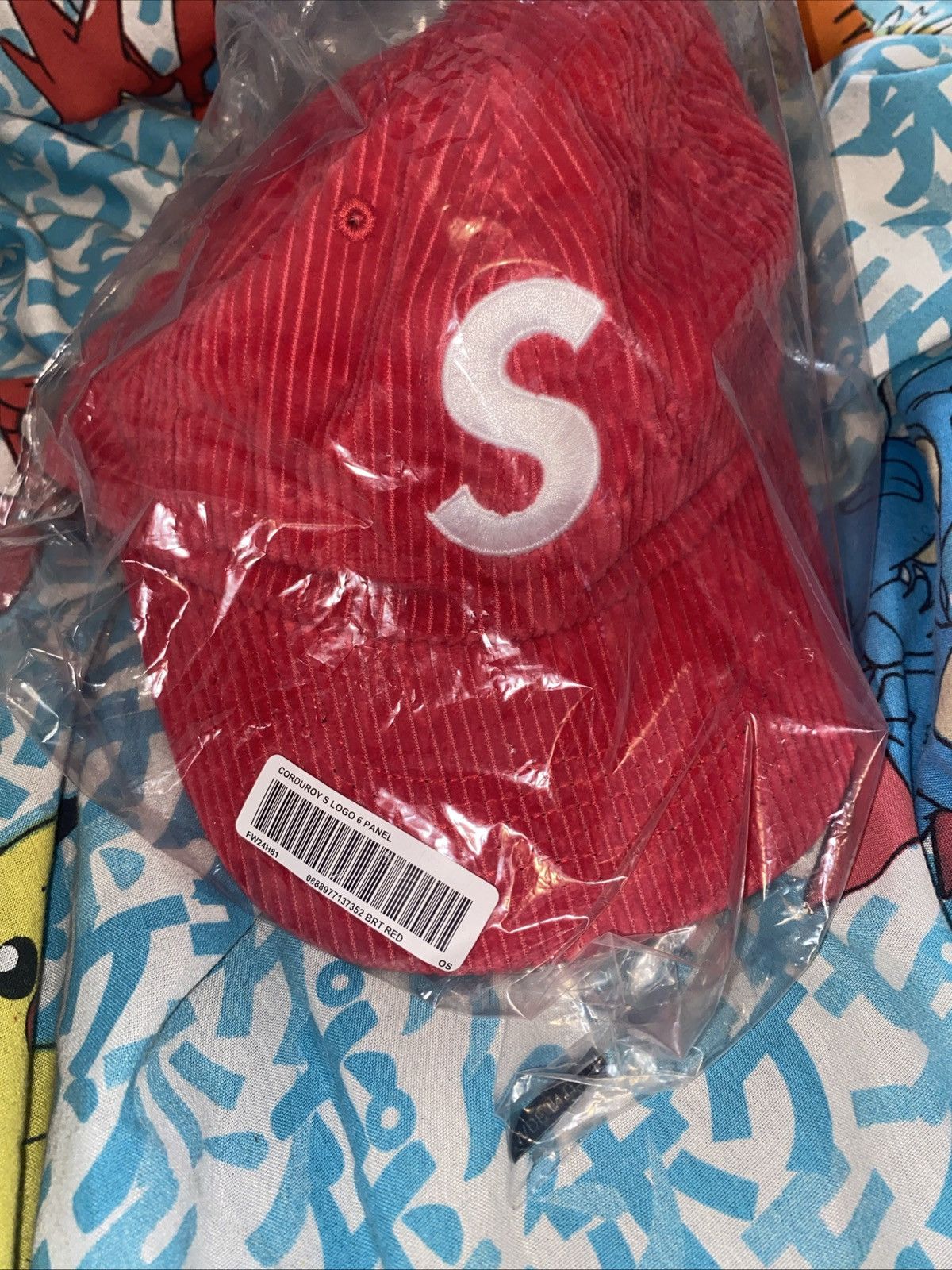 Supreme Supreme Corduroy S Logo 6-Panel Bright Red (FW24) Size ONE SIZE - 4 Thumbnail