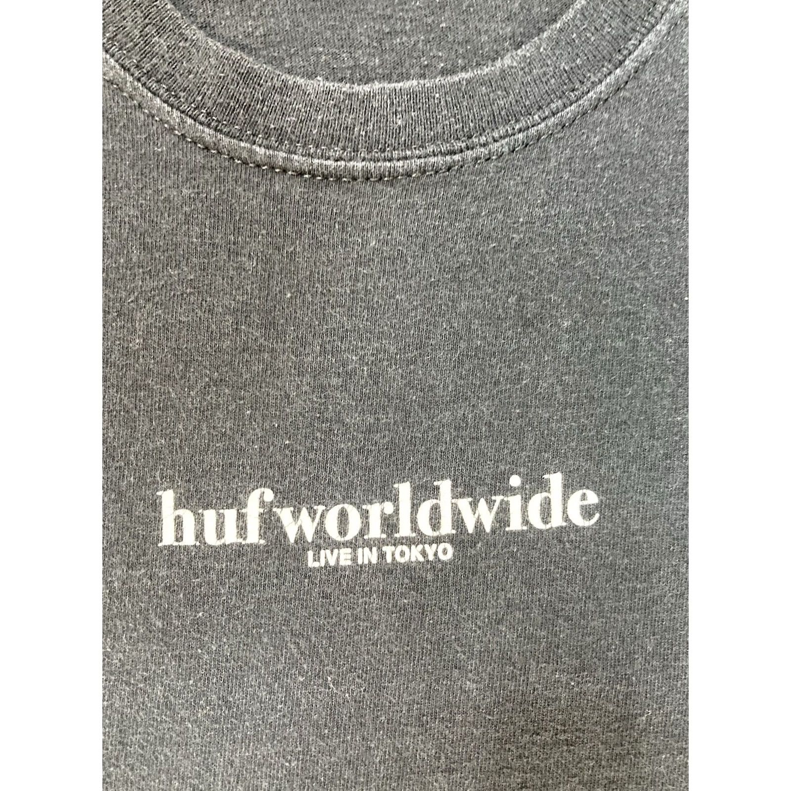 Huf HUF T-Shirt Men Medium Graphic Print Crew Neck Short Sleeve Black Size US M / EU 48-50 / 2 - 4 Thumbnail