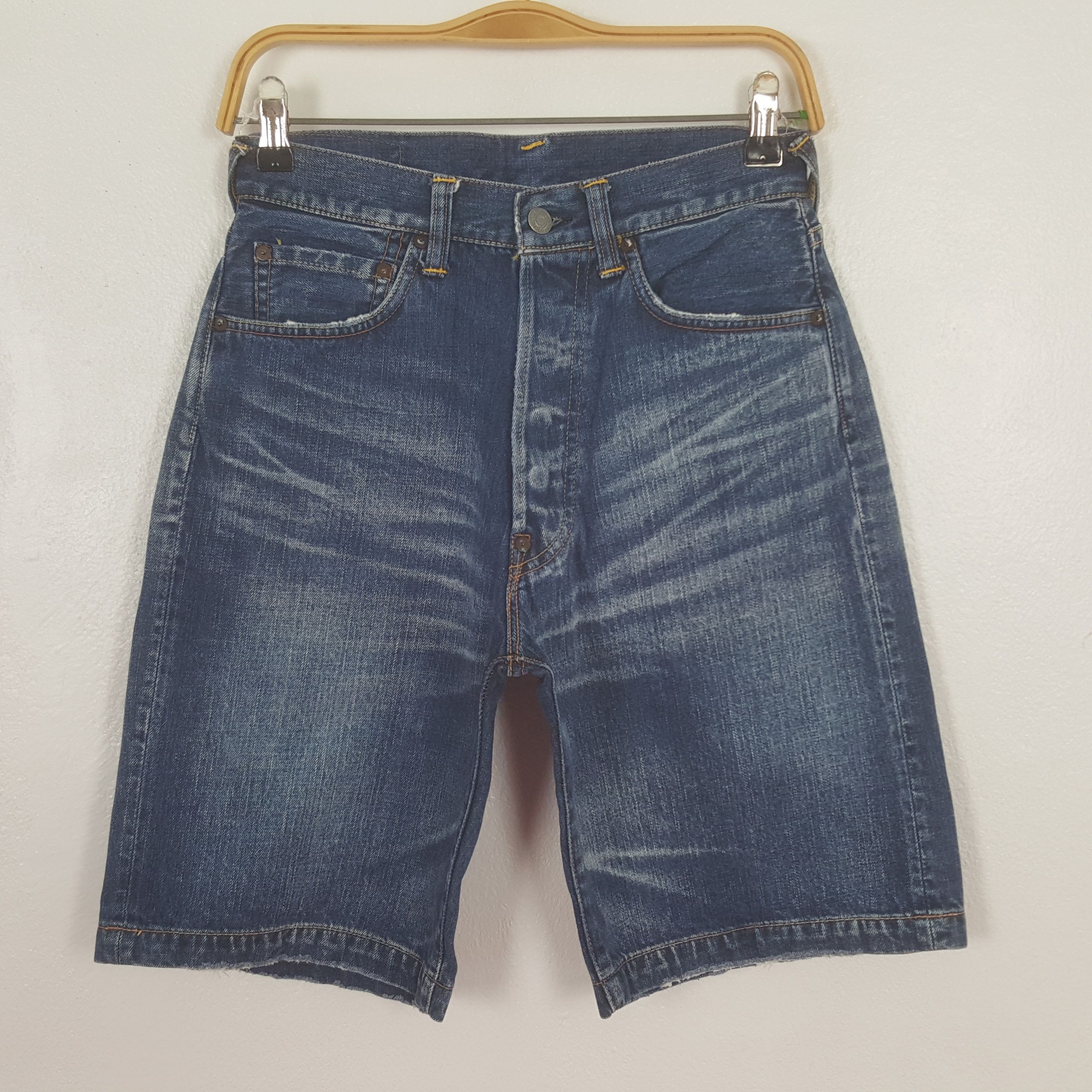 Evisu Vintage Evisu Japan Custom Daicock Short Denim Jeans Size US 27 - 3 Thumbnail