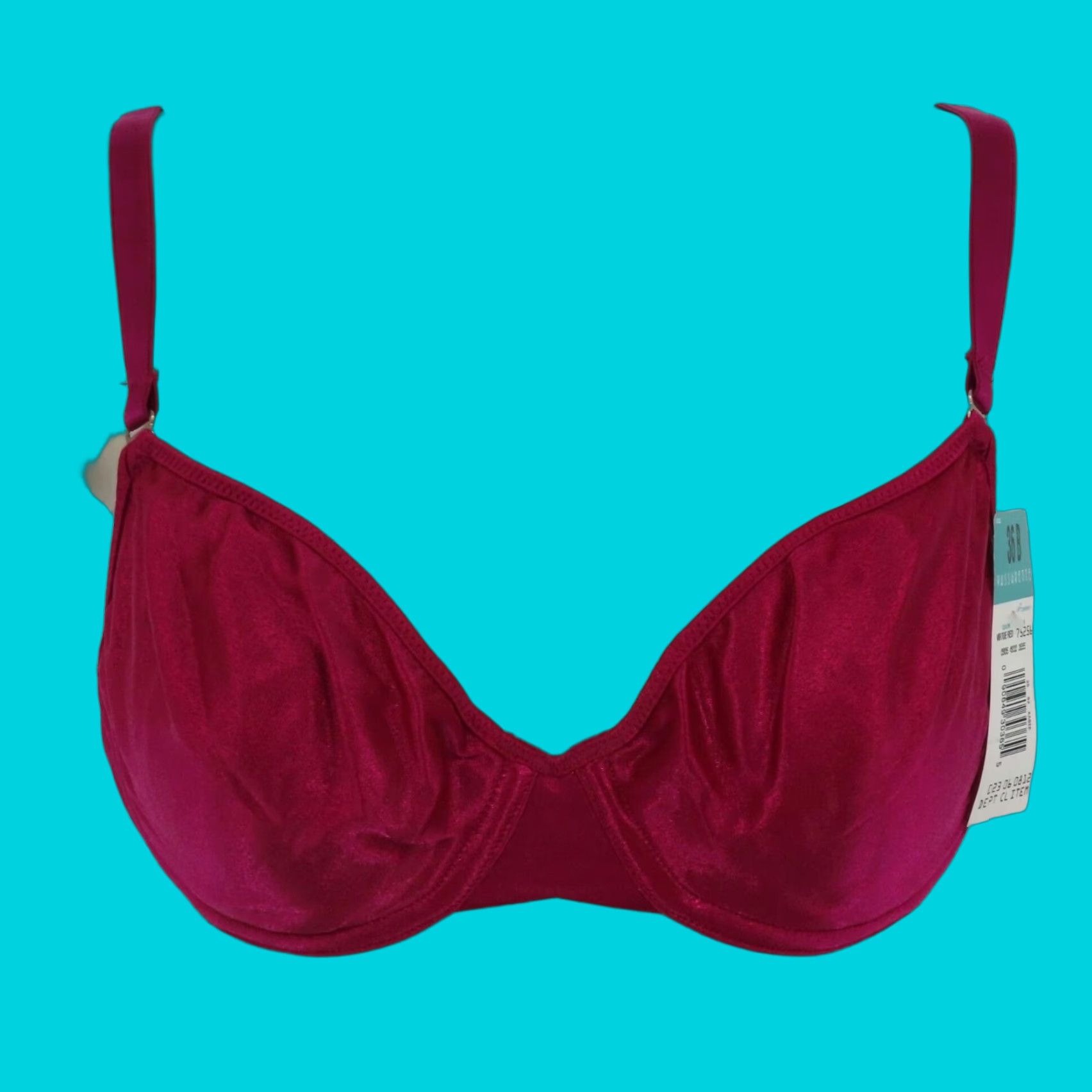 Vintage VINTAGE Vassarette Bra 36B Red Virtue 75256 Underwire T-Shirt No Padding NWT Womens Girls Ladies Mens Size ONE SIZE - 1 Thumbnail