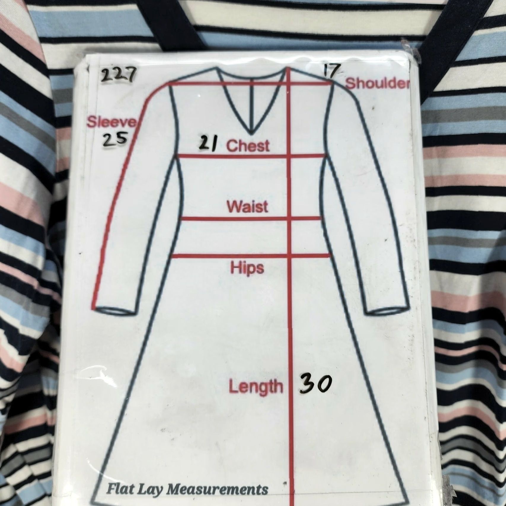 Vintage VINTAGE Christopher & Banks Blue White Stripe Tunic Sweater Soft Stretch Sz L Women Shirt? Size L / US 10 / IT 46 - 2 Thumbnail