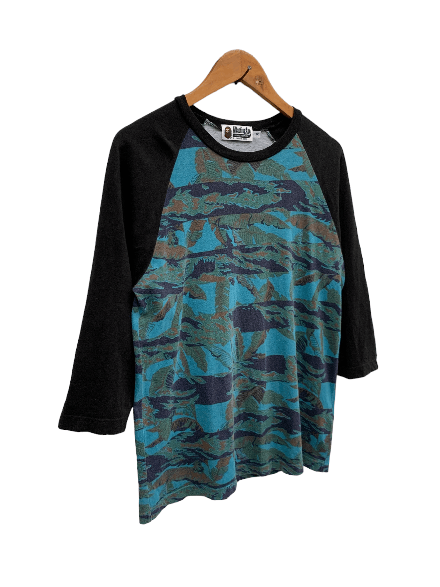 Bape Bape Banana Leaf Camo Raglan 3/4 Tee Size US M / EU 48-50 / 2 - 3 Thumbnail