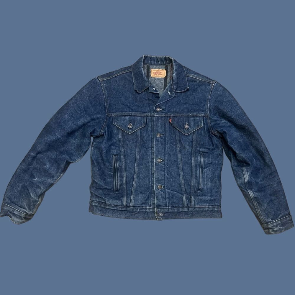 Denime VINTAGE Levi Strauss Denim Jacket Mens 44L Blue USA Lined Denim 71506-0317 Jacket Mens Size US S / EU 44-46 / 1 - 1 Thumbnail