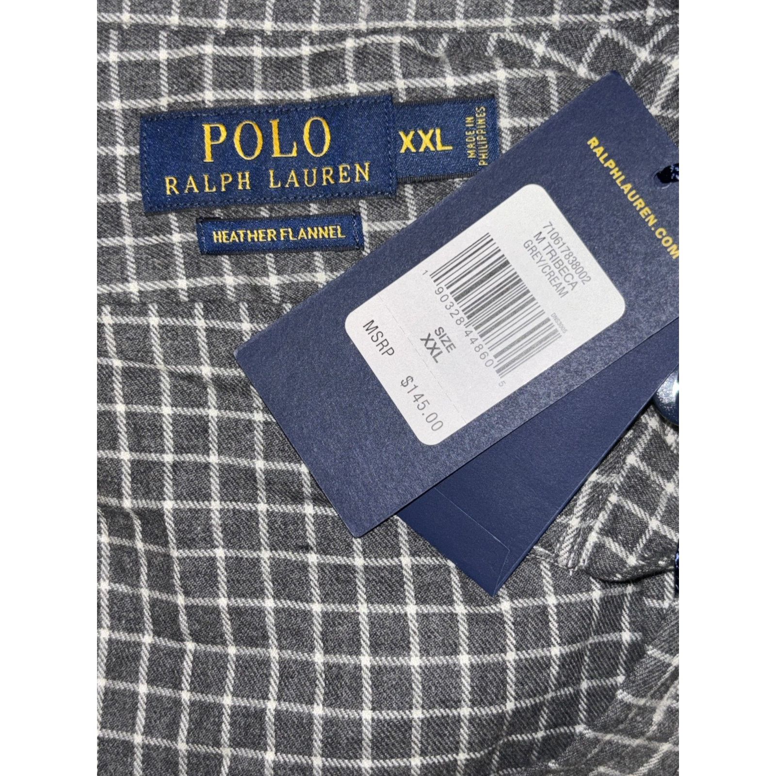 Polo Ralph Lauren Polo Ralph Lauren Heather Flannel M Tribeca Size XXL Size US XXL / EU 58 / 5 - 4 Thumbnail