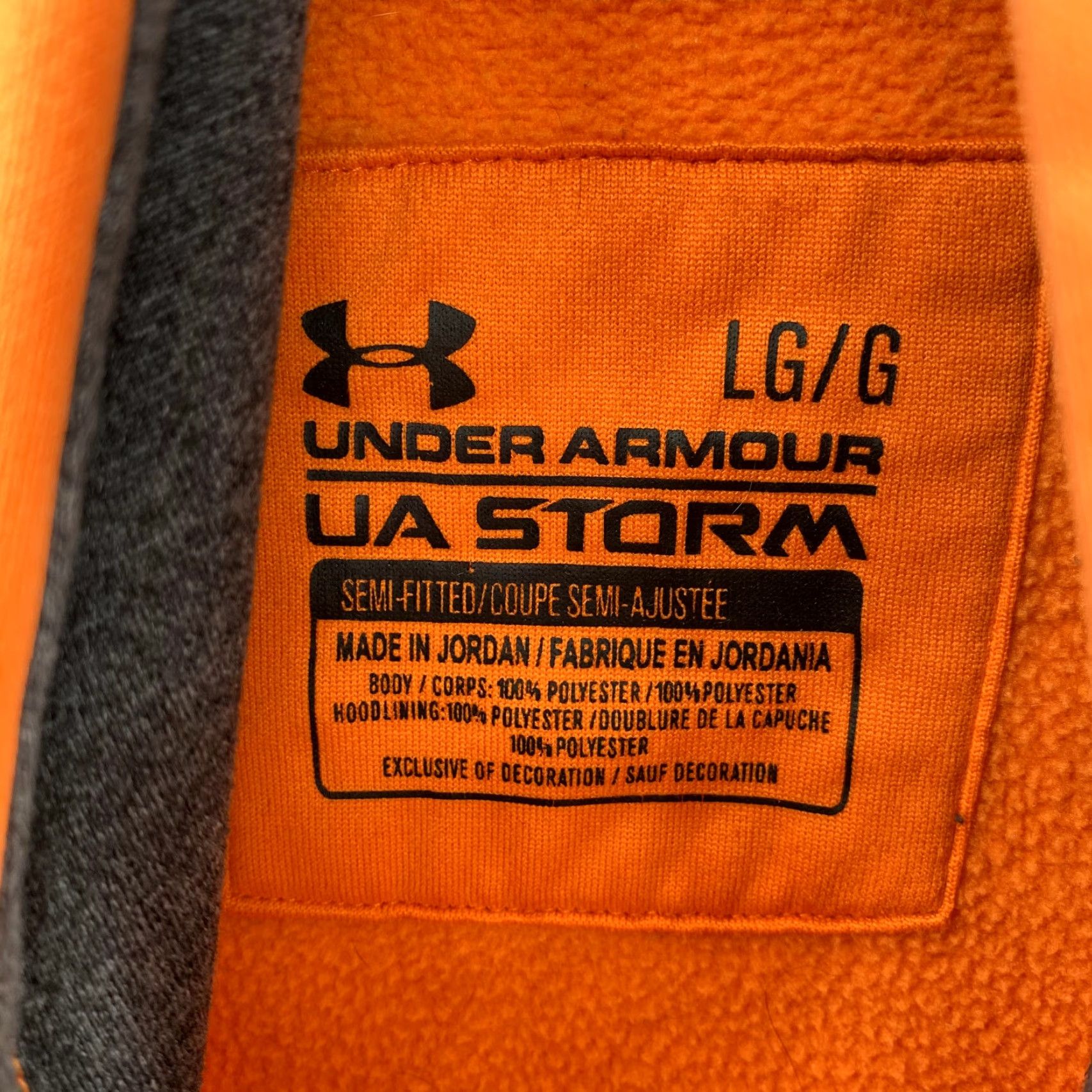 Under Armour Under Armour Storm Hoodie Men L Orange 90s Sportwear Athleisure Activewear Pullover Hoodie Jacket Mens Orange Storm 90s Under Armour Size US L / EU 52-54 / 3 - 4 Thumbnail