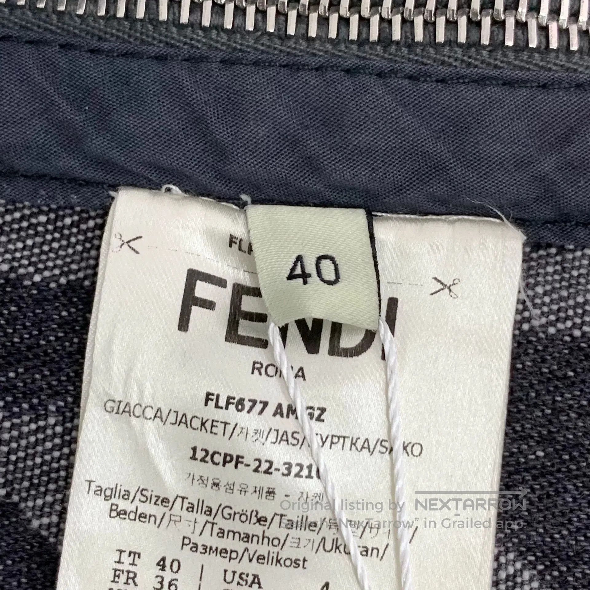 Fendi fendi gray logo long sleeve denim shirt. Size US M / EU 48-50 / 2 - 6 Thumbnail