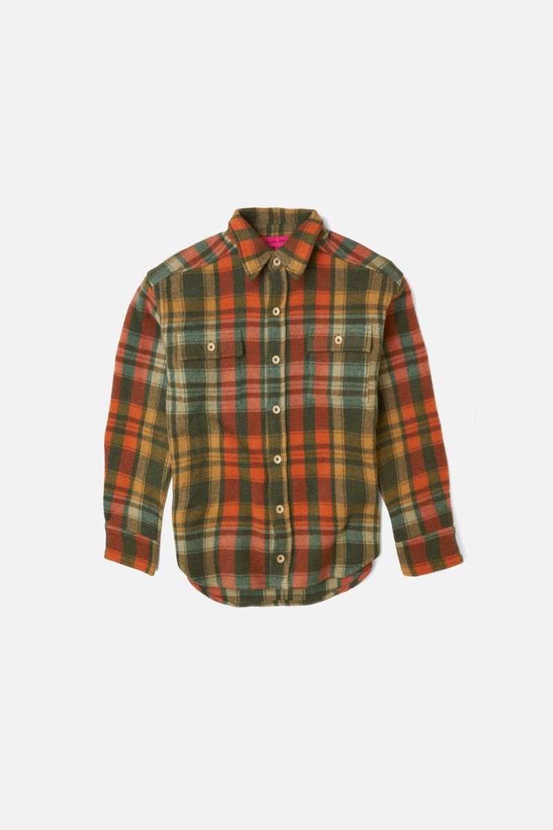 The Elder Statesman The Elder Statesmen Felt Check Shacket Size US XL / EU 56 / 4 - 1 Thumbnail