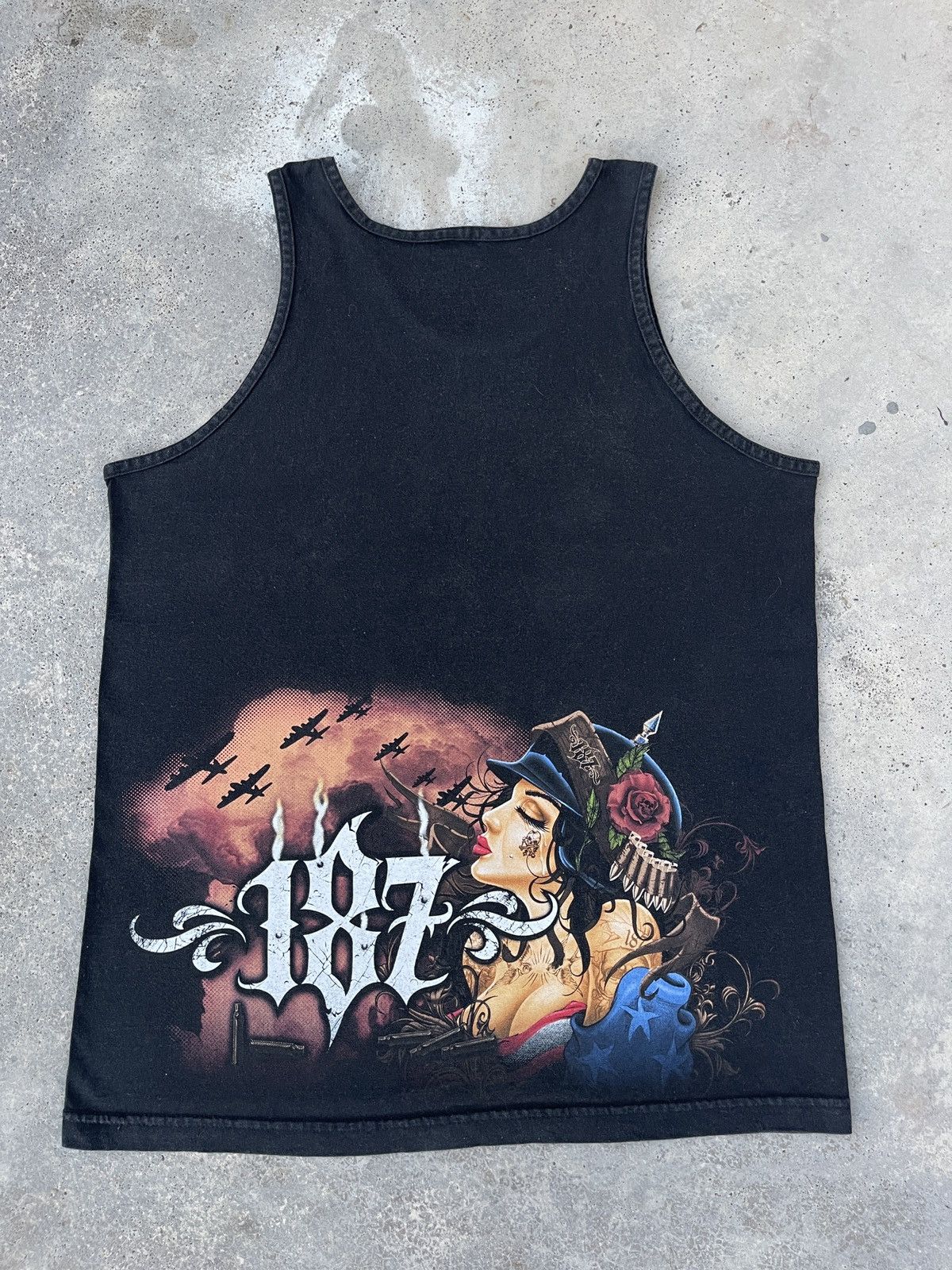 Japanese Brand × Vintage Vintage Y2K Punk Tattoo Tank Top Tee Shirt Size US M / EU 48-50 / 2 - 4 Thumbnail