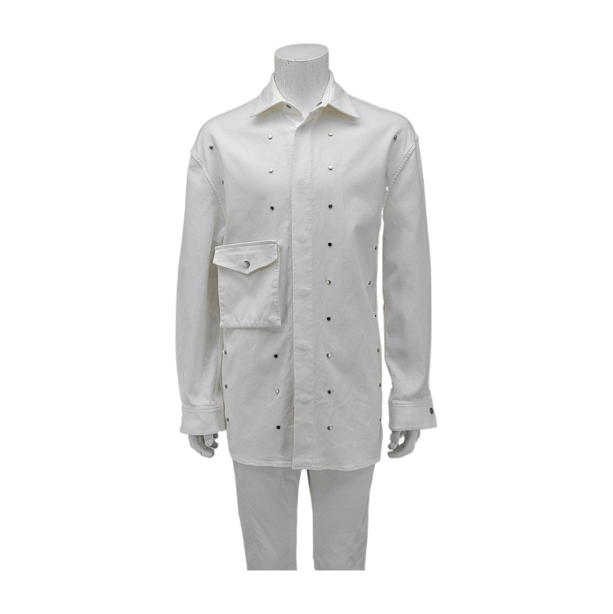 Bottega Veneta Bottega Veneta Studded Cotton Shirt Jacket Size 46 Size US S / EU 44-46 / 1 - 1 Thumbnail